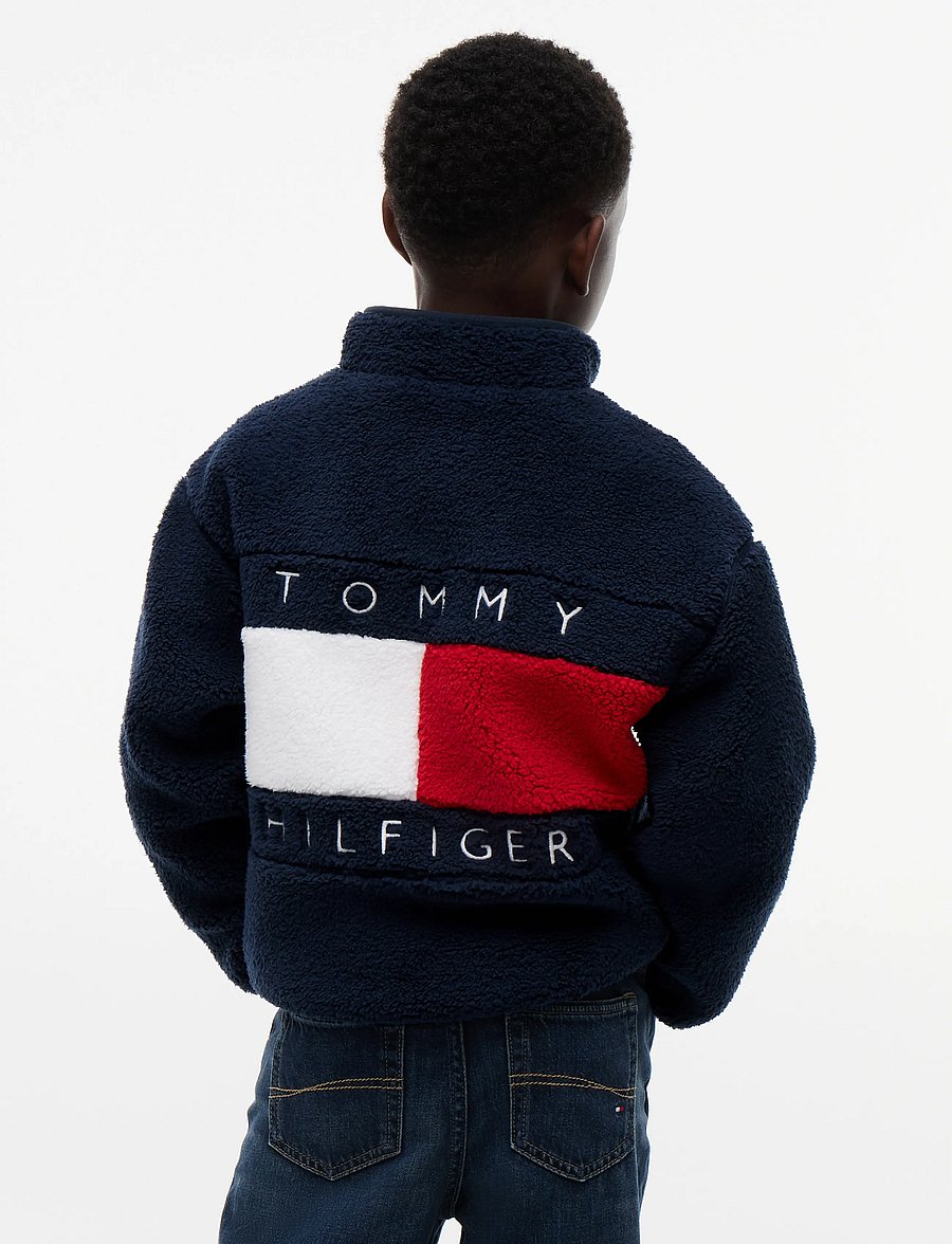 Tommy Hilfiger - FLAG FULL ZIP SWEATSHIRT - fleecejacken - dark blue - 2