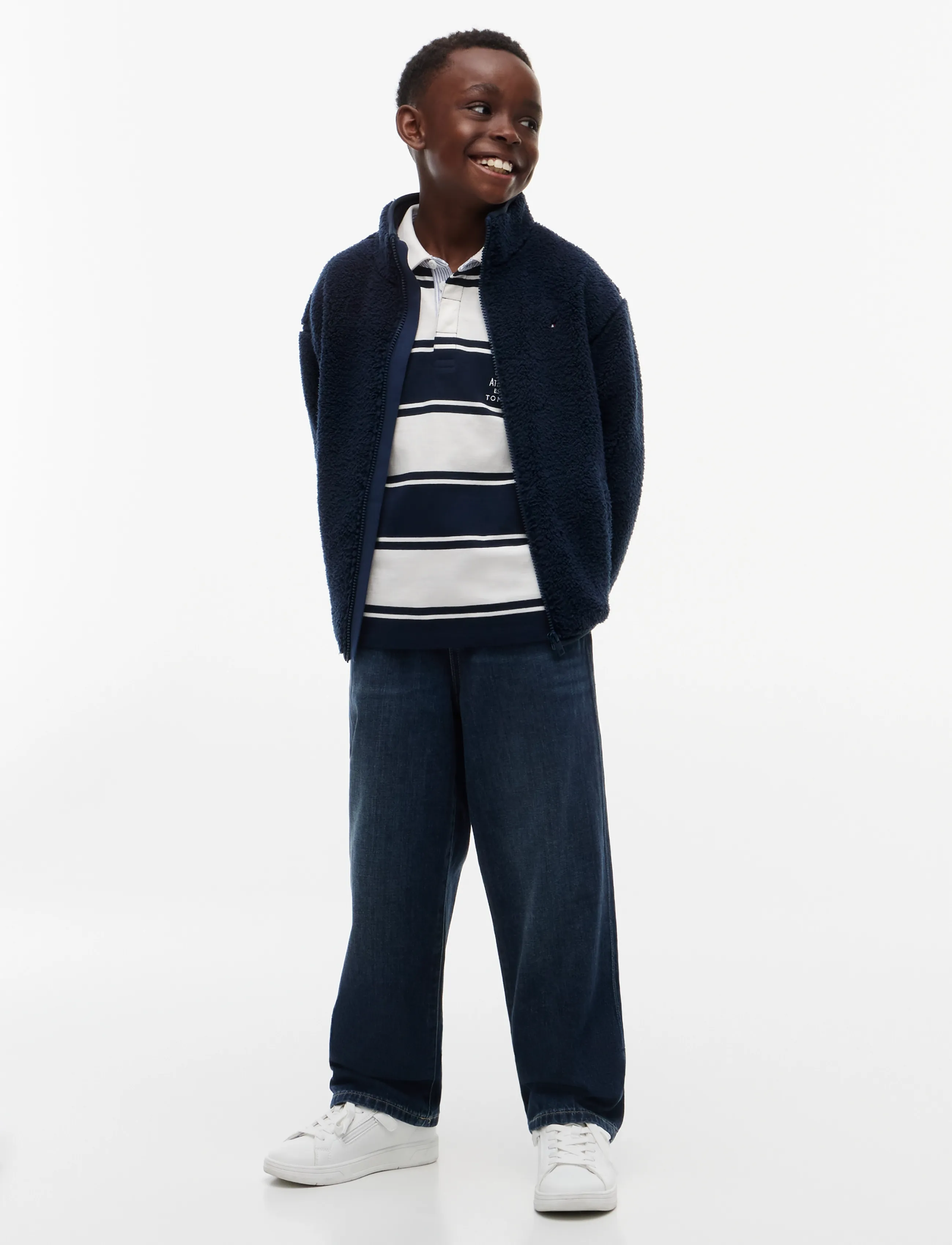 Tommy Hilfiger - FLAG FULL ZIP SWEATSHIRT - fleecejacken - dark blue - 4