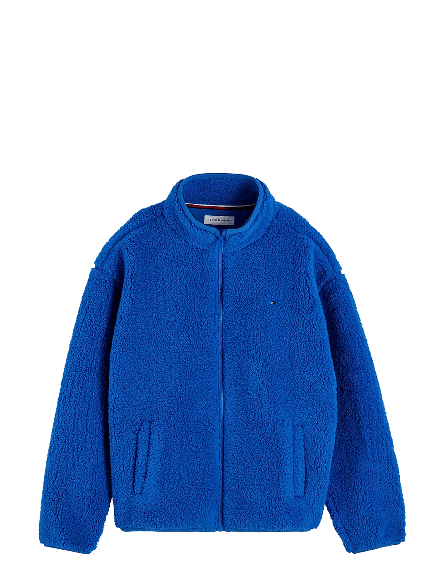 Tommy Hilfiger - FLAG FULL ZIP SWEATSHIRT - fleecejacken - vibrant blue - 1