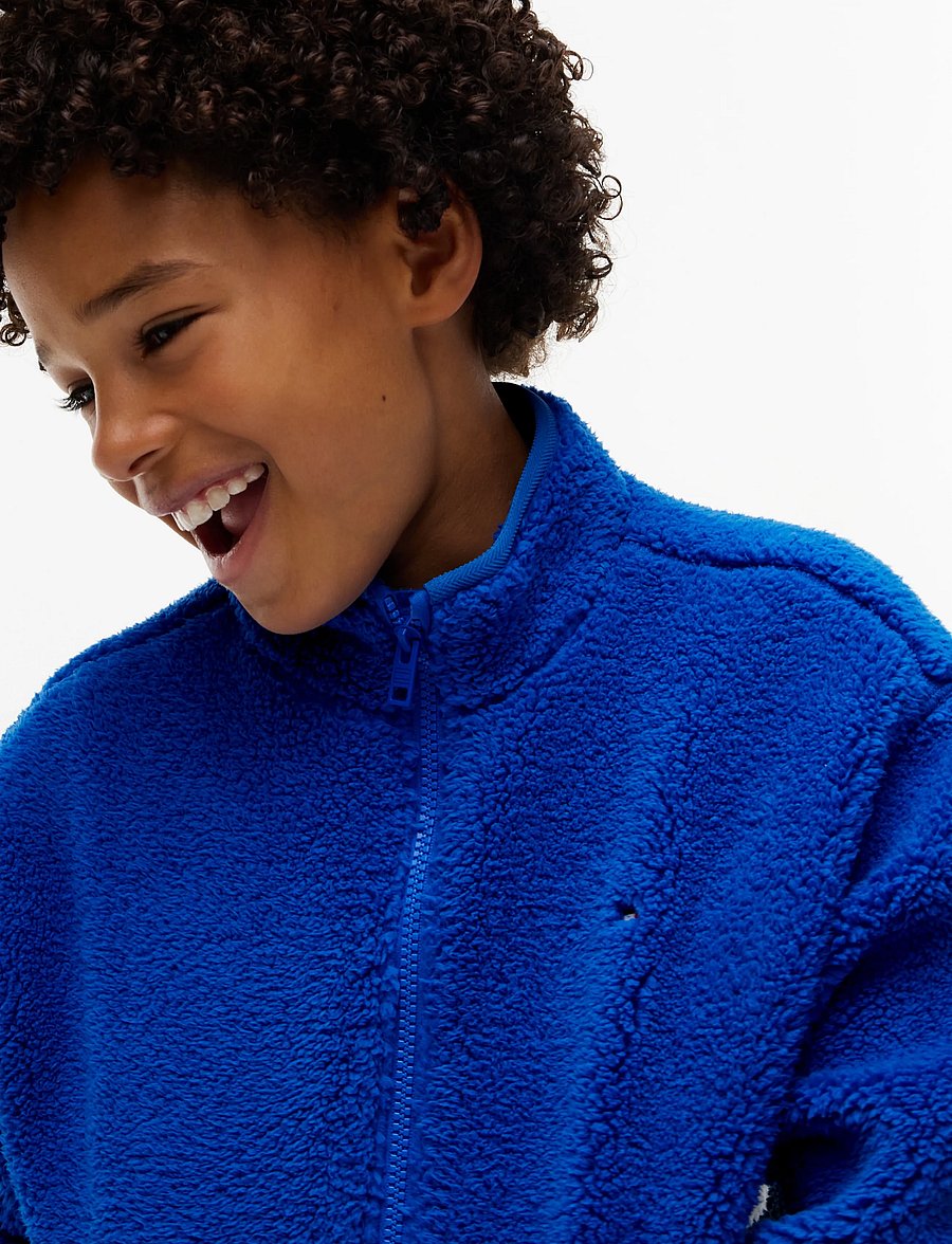 Tommy Hilfiger - FLAG FULL ZIP SWEATSHIRT - fleecejacken - vibrant blue - 3