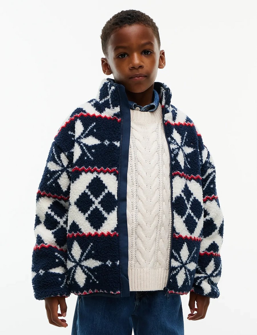 Tommy Hilfiger - FESTIVE POLAR JACKET - fleecejackor - off white - 0