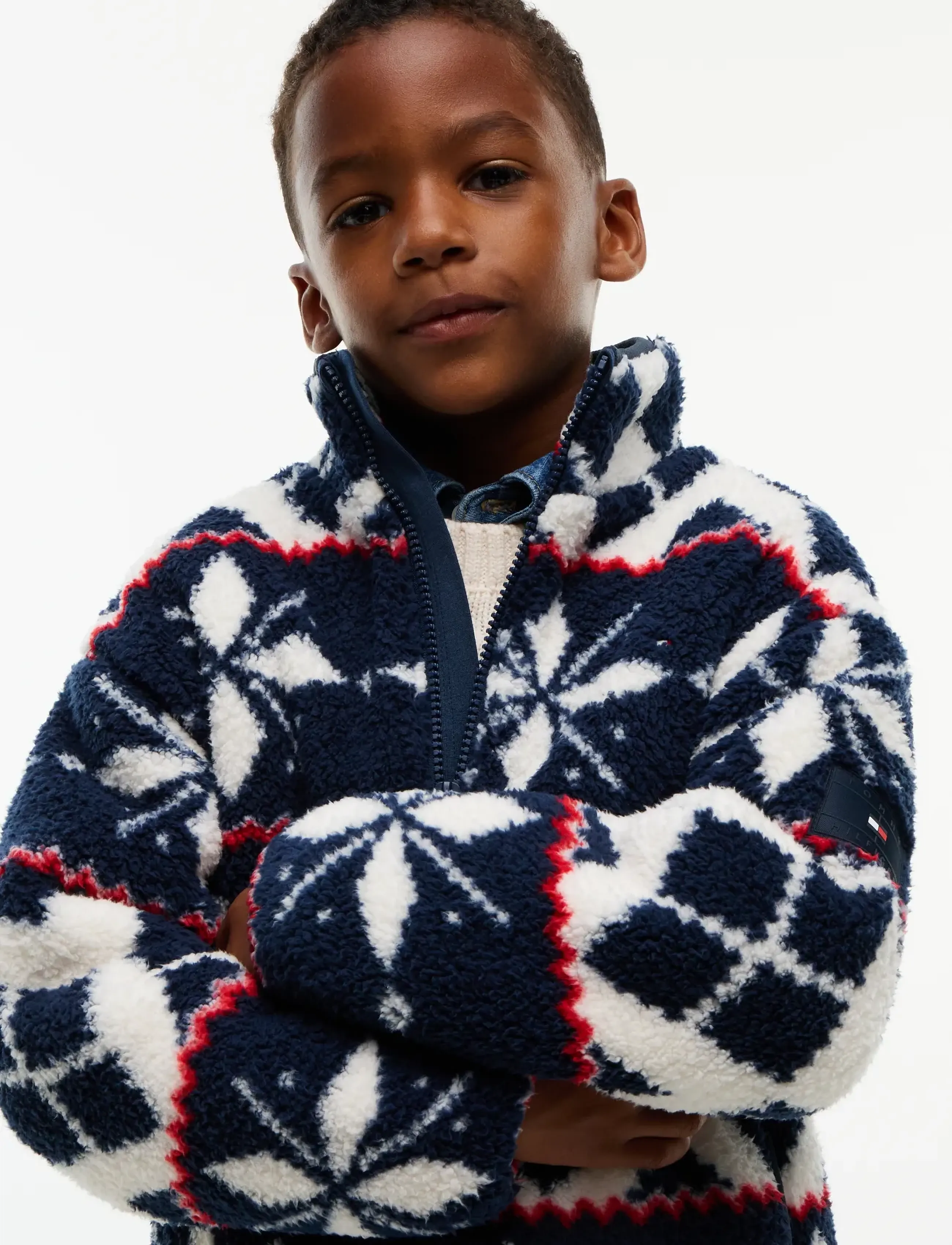 Tommy Hilfiger - FESTIVE POLAR JACKET - off white - 3