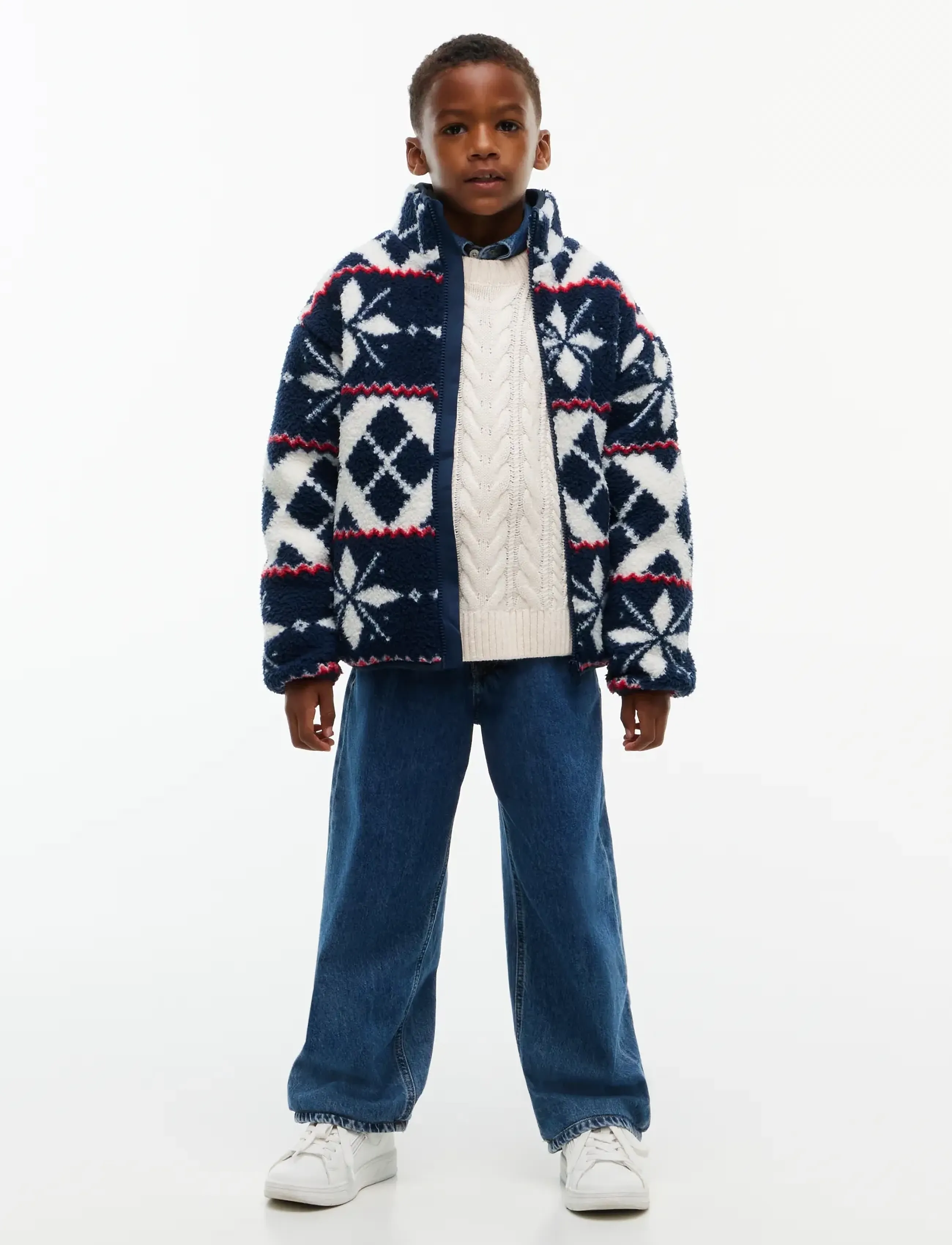 Tommy Hilfiger - FESTIVE POLAR JACKET - off white - 4