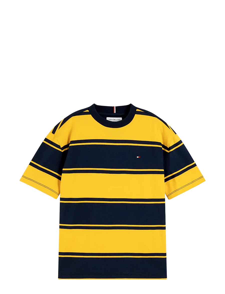 Tommy Hilfiger - ESSENTIAL STRIPE TEE SS - kurzärmelige - countryside yellow - 1