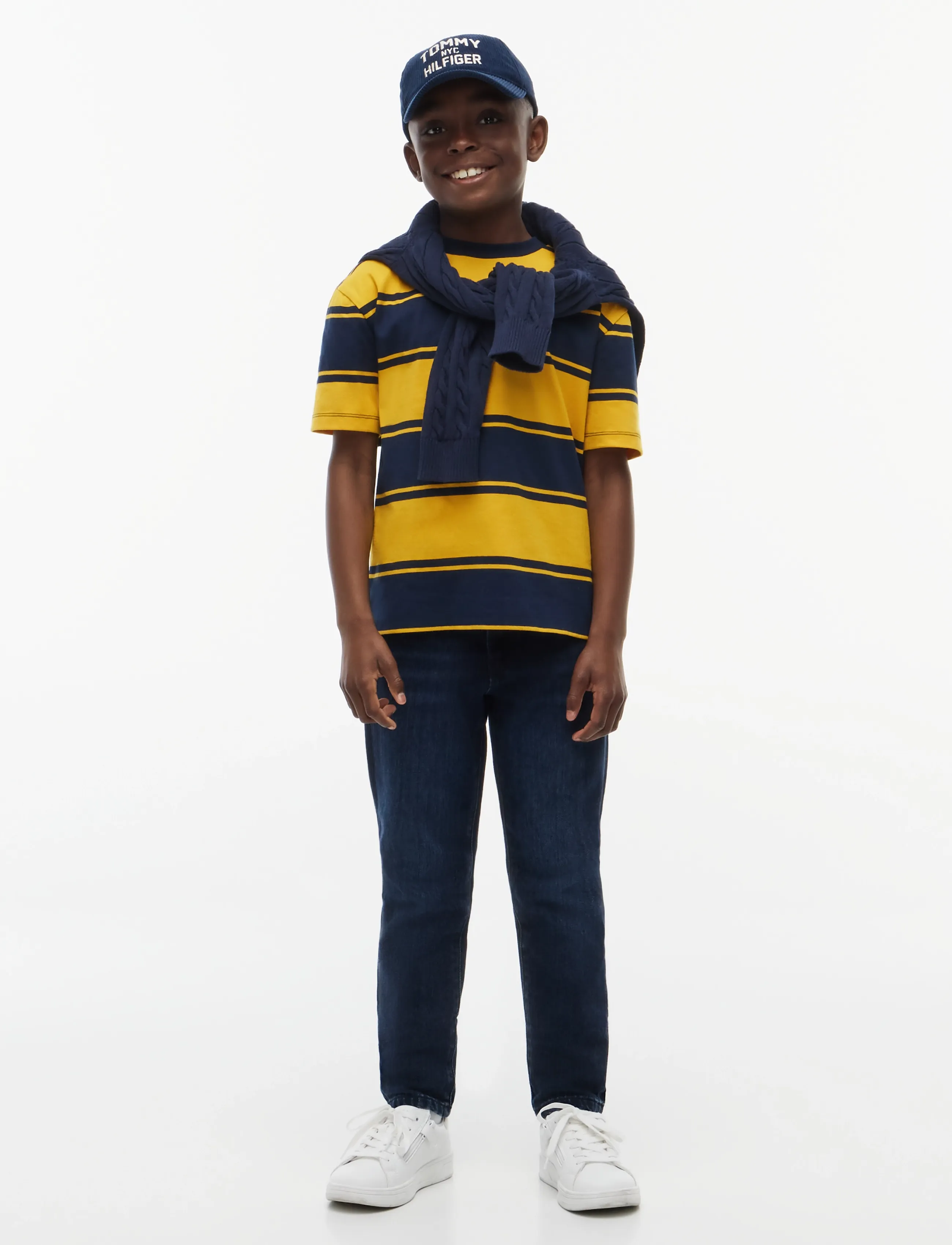 Tommy Hilfiger - ESSENTIAL STRIPE TEE SS - kurzärmelige - countryside yellow - 4