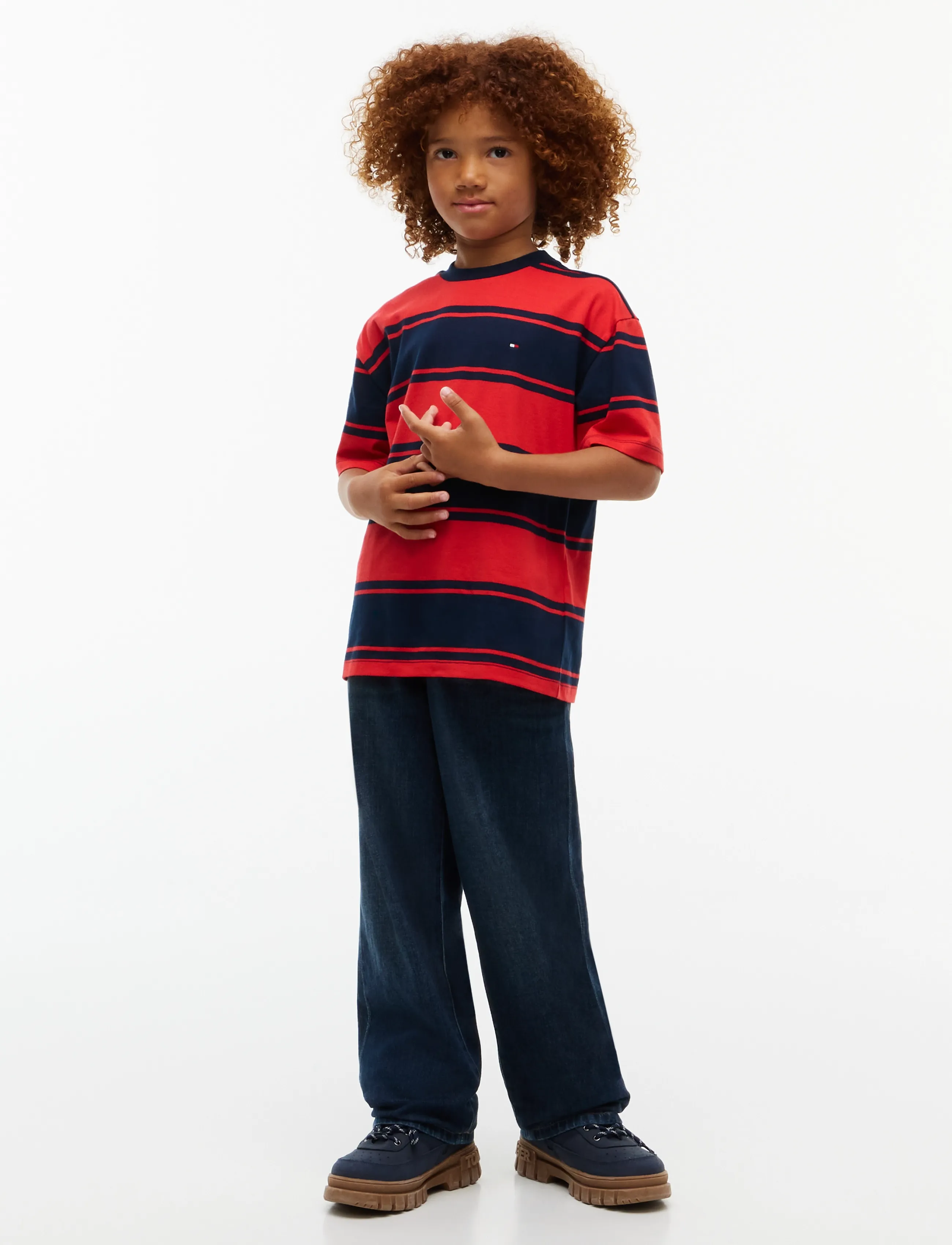 Tommy Hilfiger - ESSENTIAL STRIPE TEE SS - red glare - 4