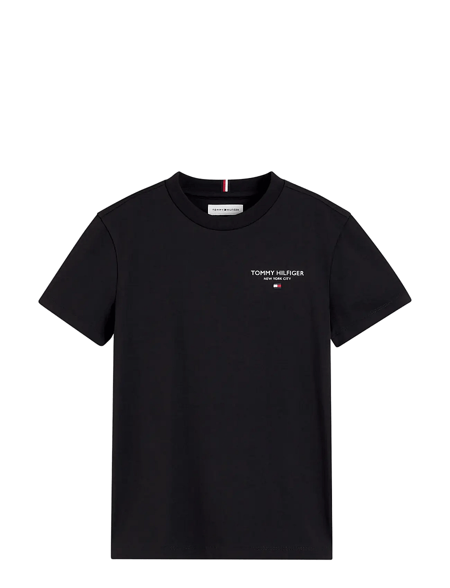 Tommy Hilfiger - ESSENTIAL LOGO TEE SS - kurzärmelige - black - 1