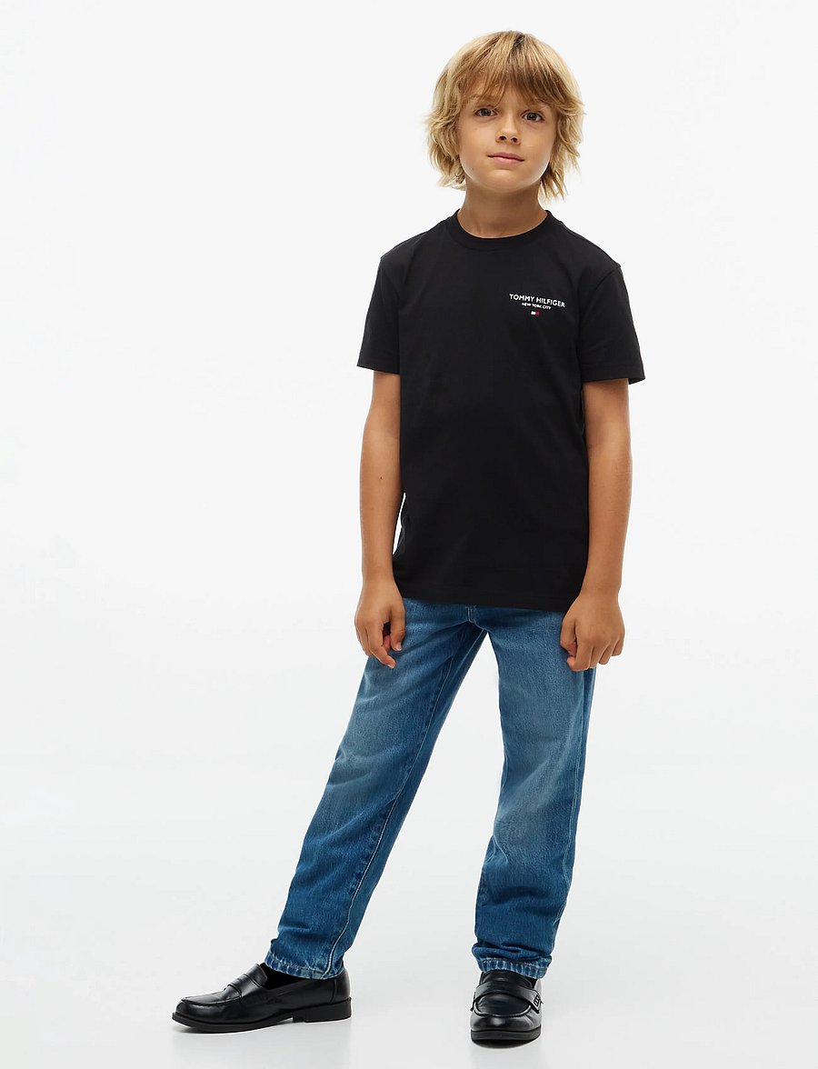 Tommy Hilfiger - ESSENTIAL LOGO TEE SS - kurzärmelige - black - 4
