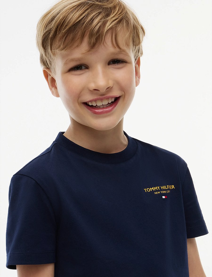 Tommy Hilfiger - ESSENTIAL LOGO TEE SS - lühikeste varrukatega t-särgid - dark blue - 3