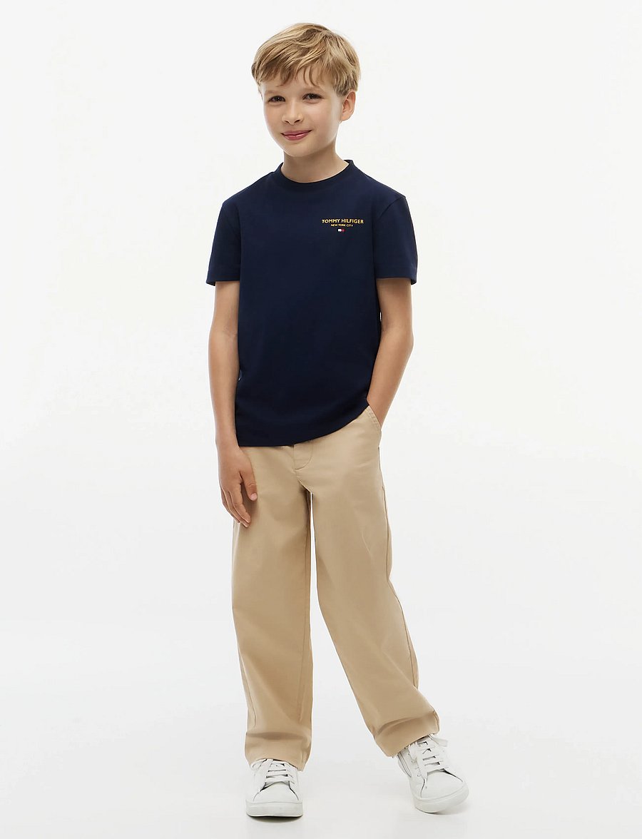 Tommy Hilfiger - ESSENTIAL LOGO TEE SS - lühikeste varrukatega t-särgid - dark blue - 4