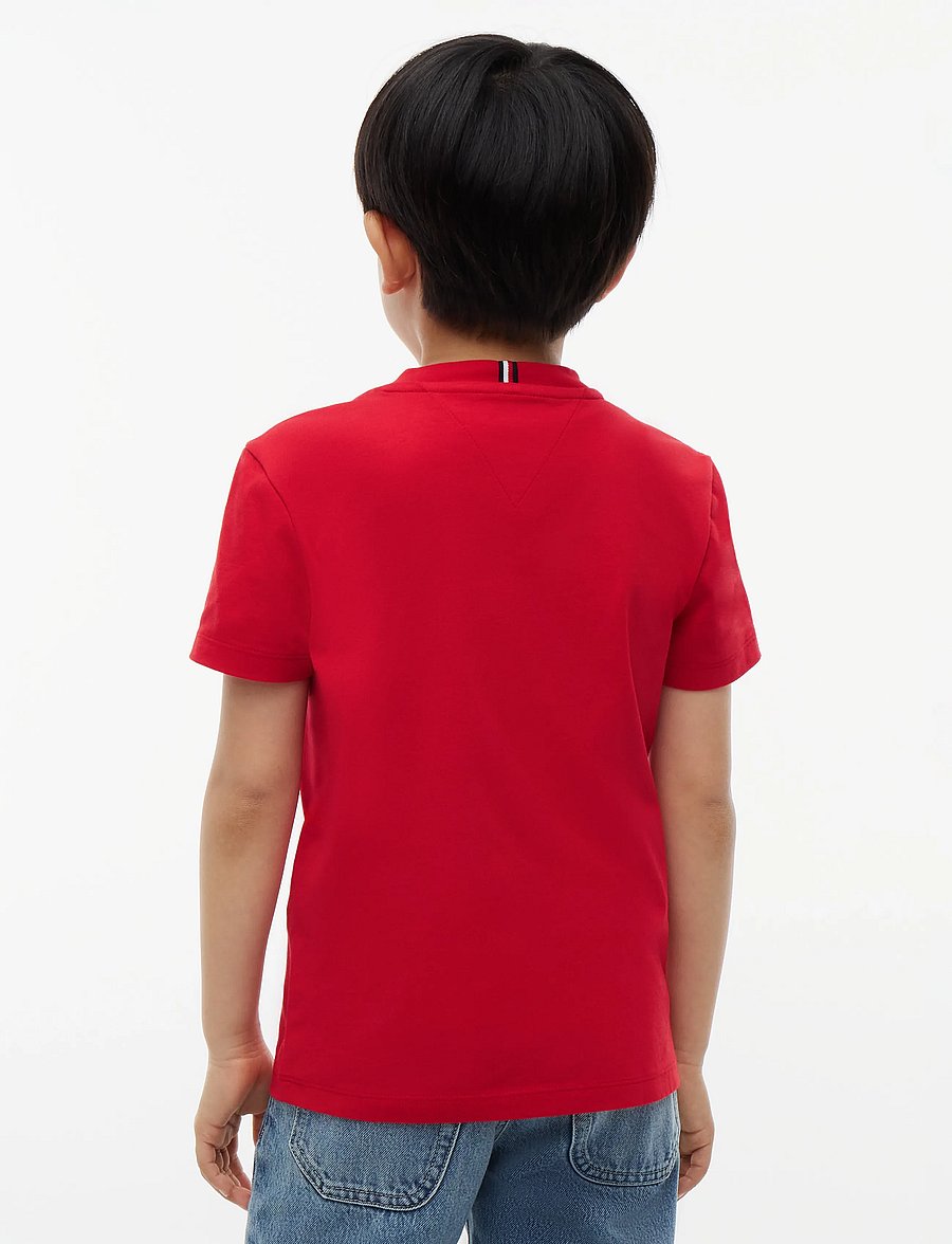Tommy Hilfiger - ESSENTIAL LOGO TEE SS - kurzärmelige - red glare - 2