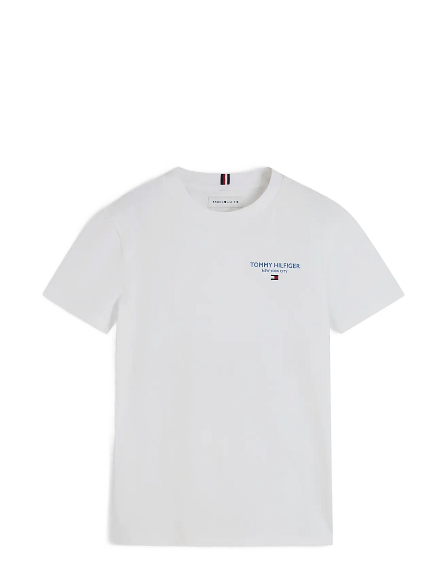 Tommy Hilfiger - ESSENTIAL LOGO TEE SS - kurzärmelige - white - 1