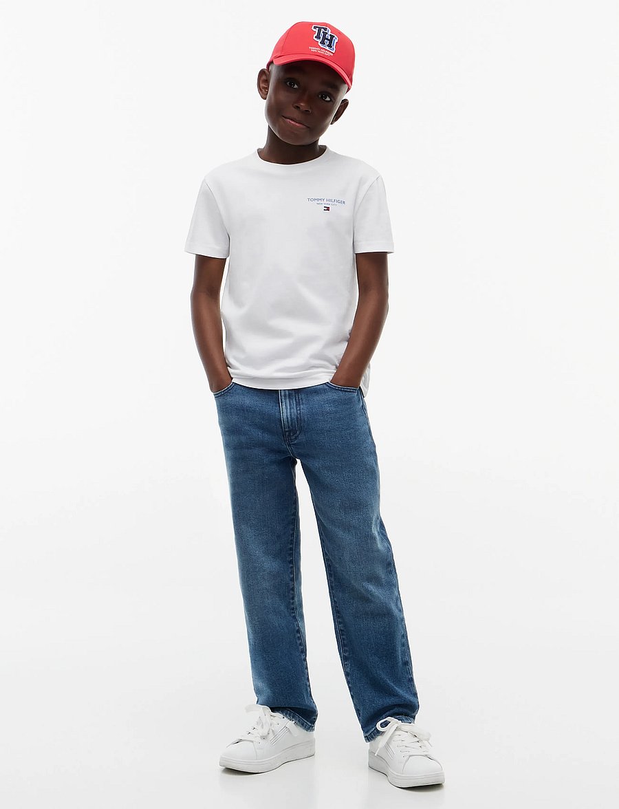 Tommy Hilfiger - ESSENTIAL LOGO TEE SS - kurzärmelige - white - 4