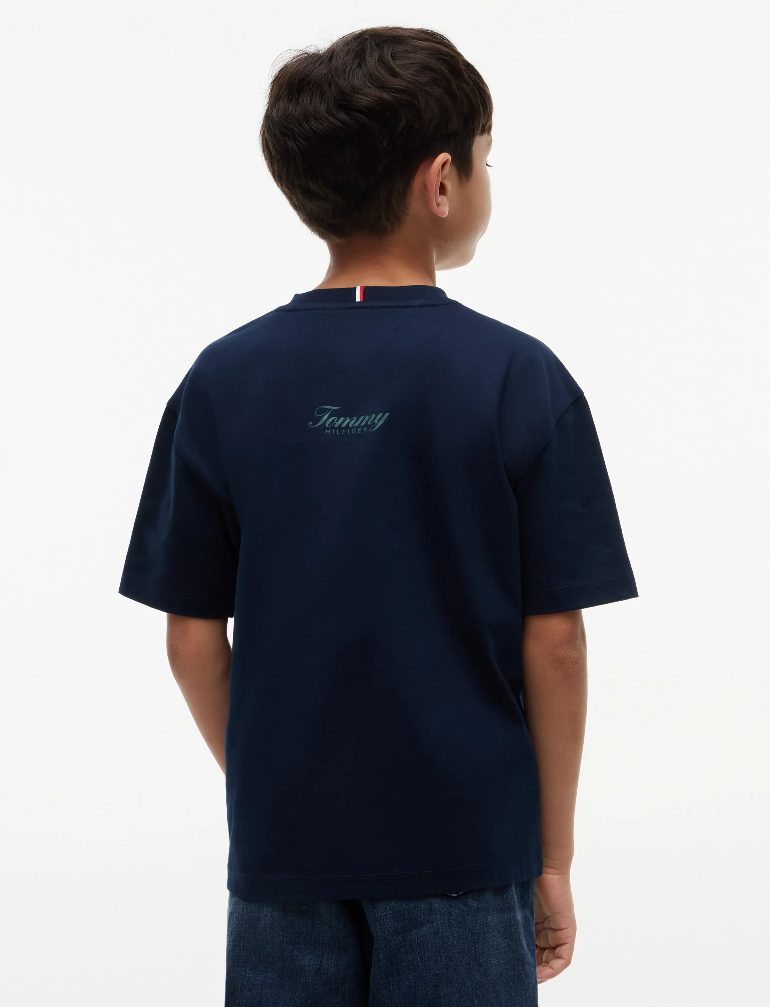 Tommy Hilfiger - FLAG GRAFITTI TEE SS - dark blue - 2