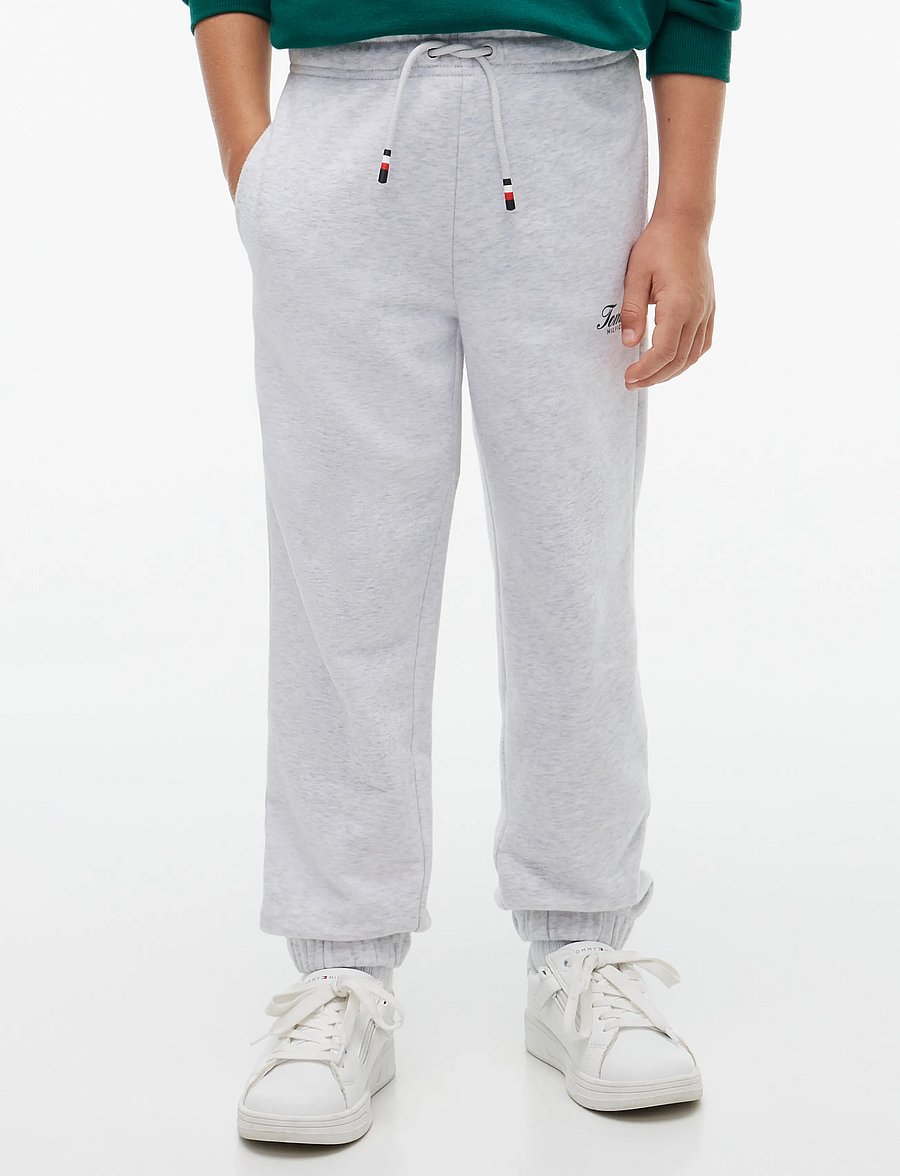 Tommy Hilfiger - FLAG GRAFFITI SWEATPANT - jogginghosen - grey heather - 0
