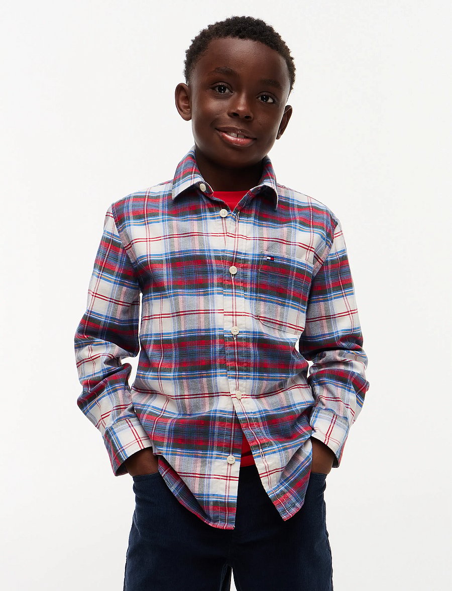 Tommy Hilfiger - CHECK SHIRT - langärmlige hemden - blue check - 0