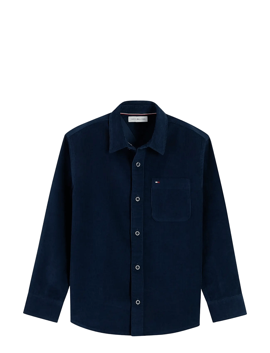 Tommy Hilfiger - CORD SHIRT - langärmlige hemden - dark blue - 1