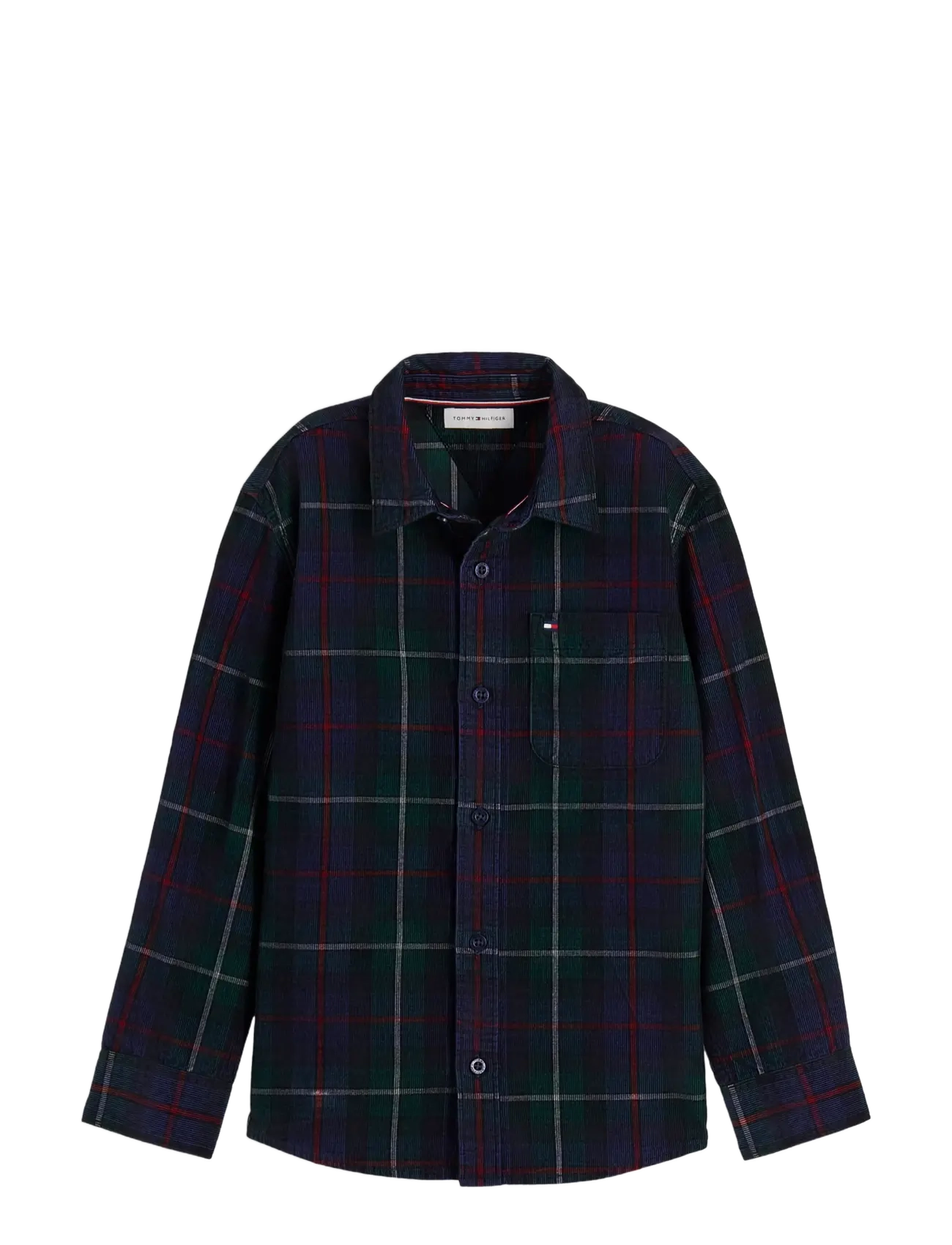 Tommy Hilfiger CORDUROY CHECK GRAPHIC SHIRT - Shop by age - GREEN CHECK / green