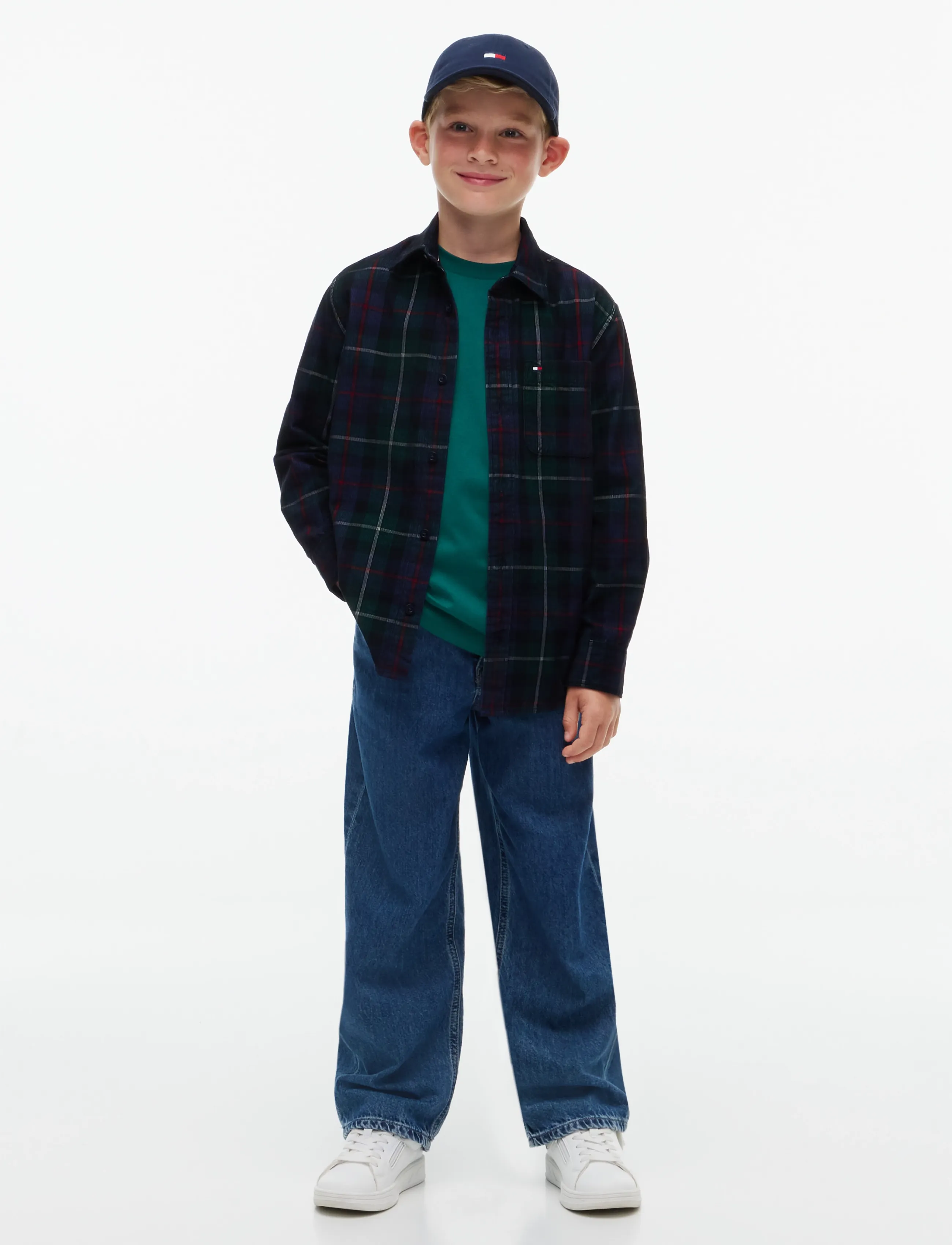 Tommy Hilfiger - CORDUROY CHECK GRAPHIC SHIRT - green check - 4