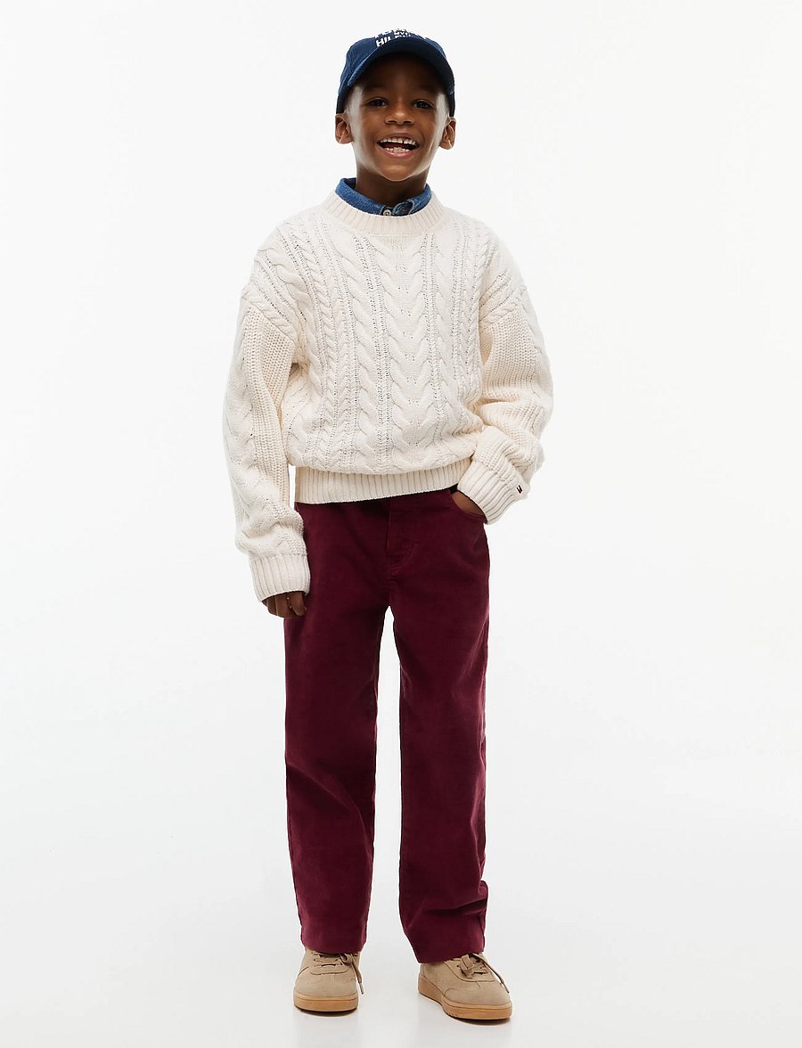 Tommy Hilfiger - RELAXED FIT CORD PANT - byxor - burgundy - 3