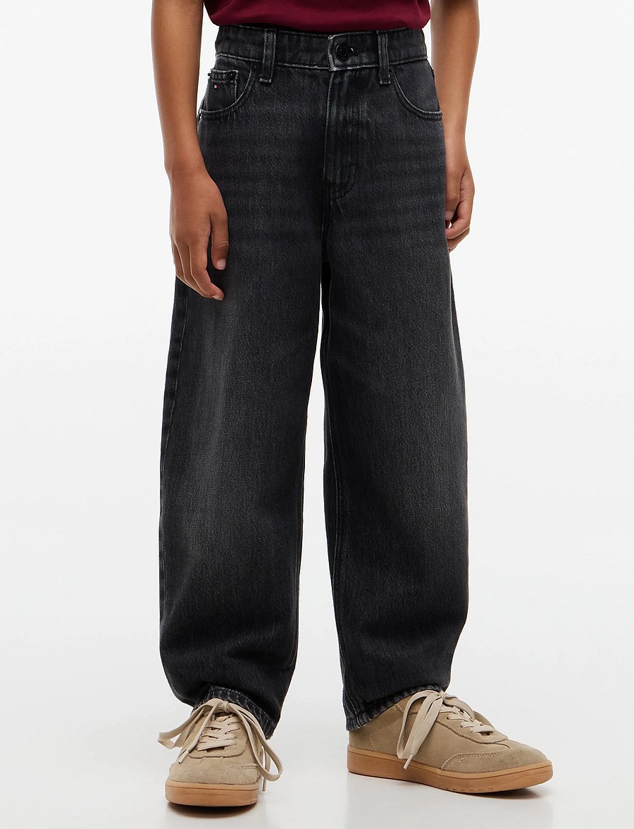Tommy Hilfiger - BARREL BLACK - loose jeans - blackused - 0