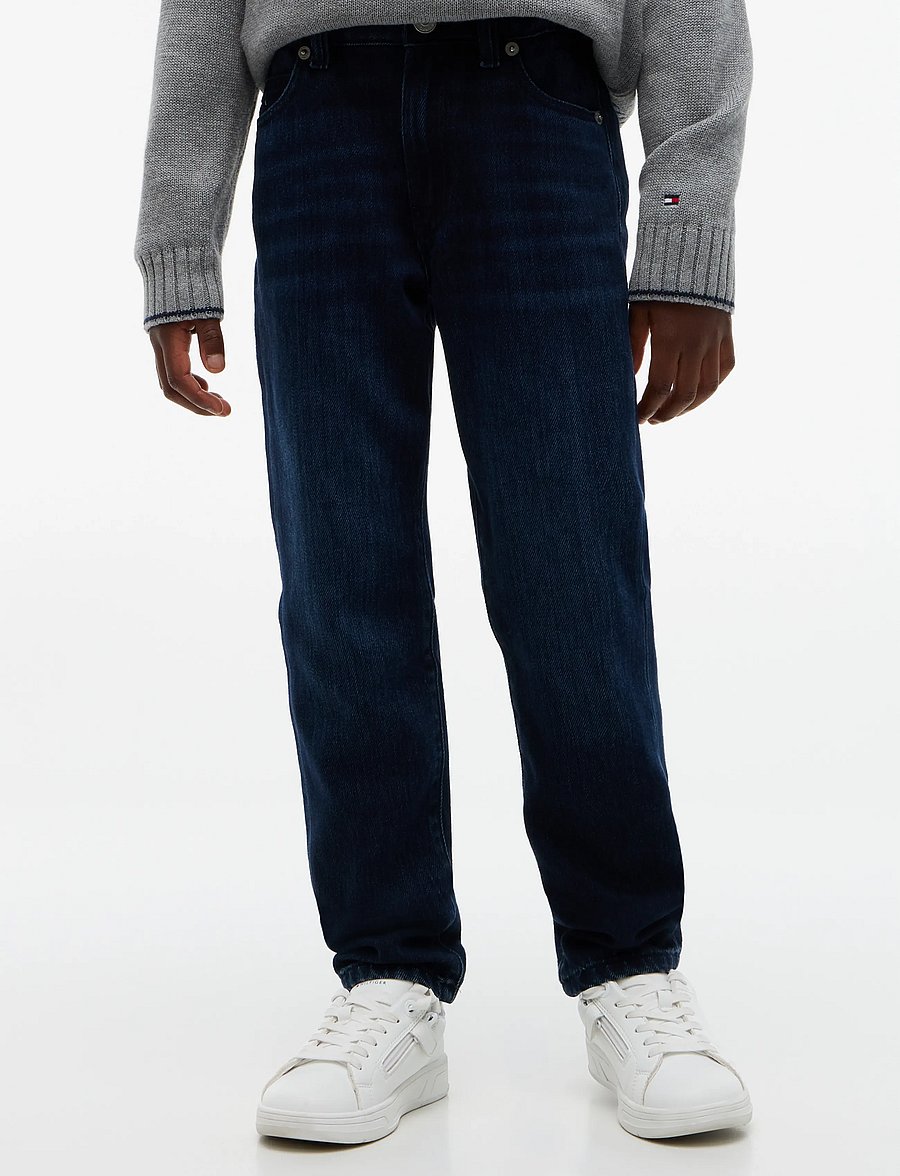 Tommy Hilfiger - STRAIGHT BLUE BLACK - regular jeans - blueblack - 0