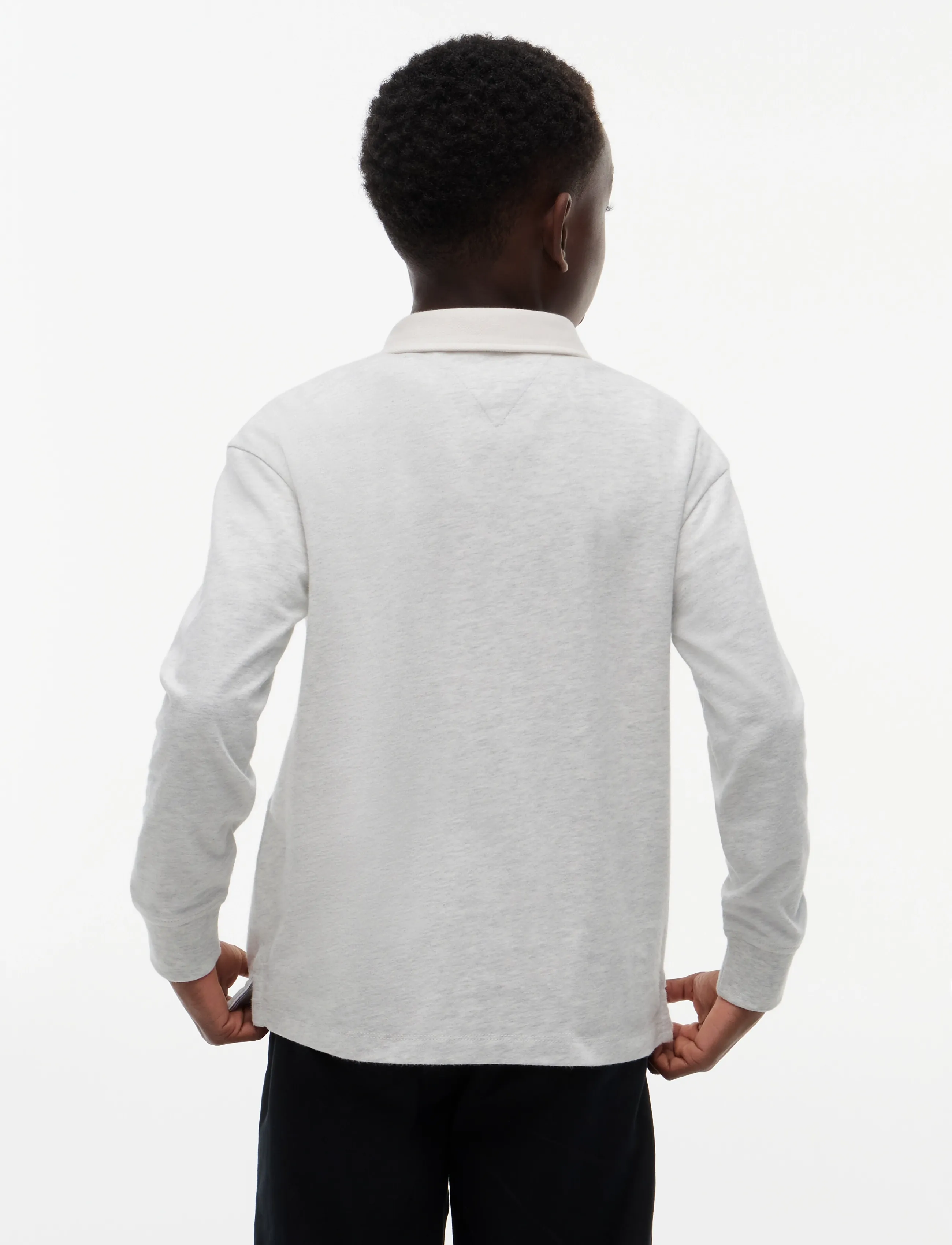 Tommy Hilfiger - TH RUGBY POLO LS - pikkade varrukatega polod - light grey heather - 2