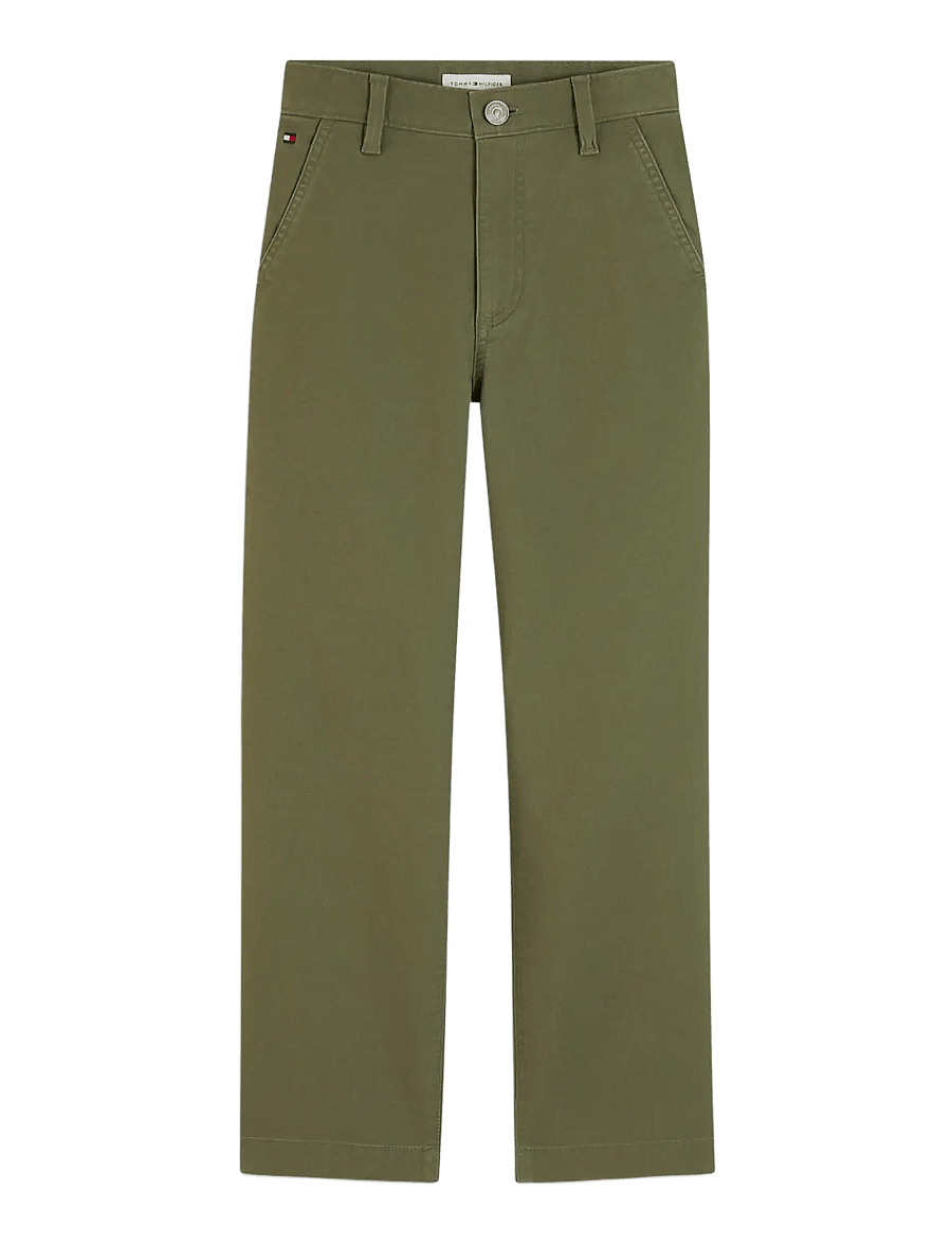 Tommy Hilfiger - RELAXED HERRINGBONE TWILL PANT - chinos - ghost fern - 0