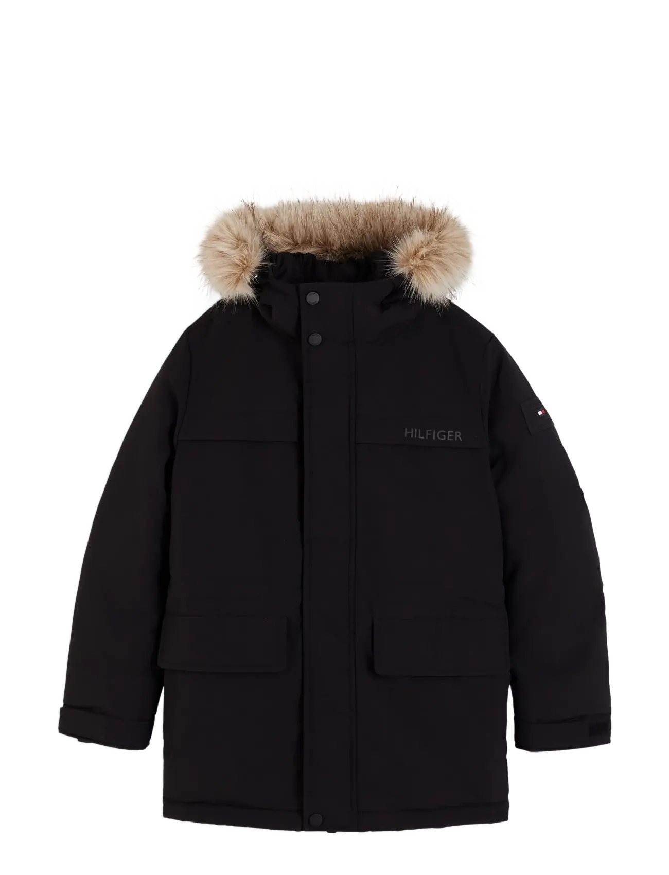 Tommy Hilfiger PADDED PARKA - Õueriided - BLACK / black