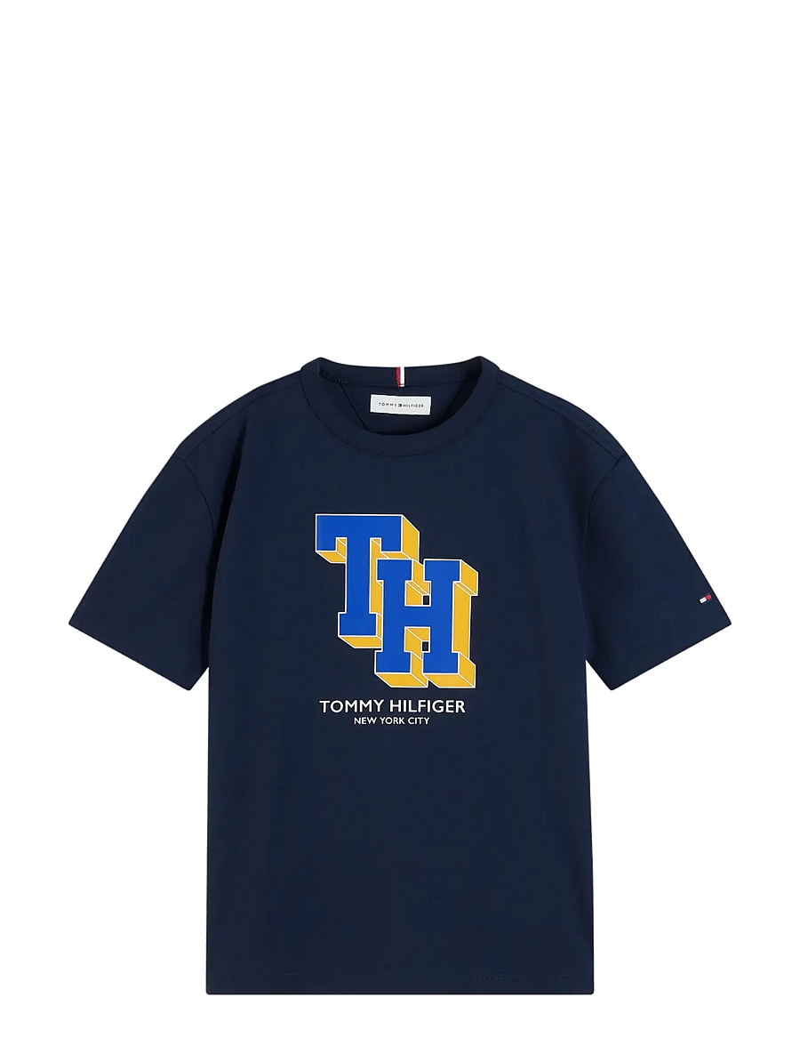 Tommy Hilfiger - TH LOGO TEE - lühikeste varrukatega t-särgid - dark blue - 1