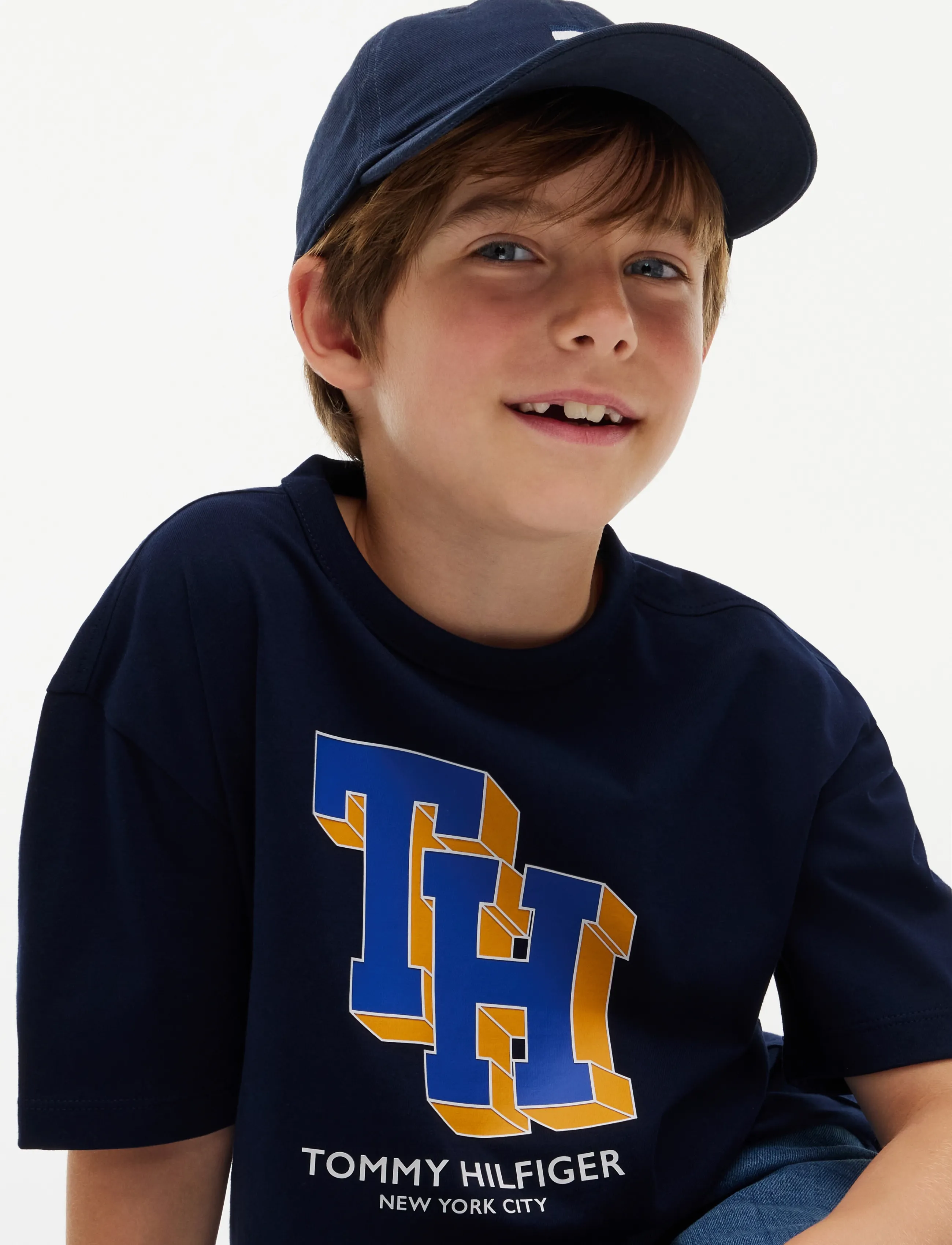 Tommy Hilfiger - TH LOGO TEE - lühikeste varrukatega t-särgid - dark blue - 3