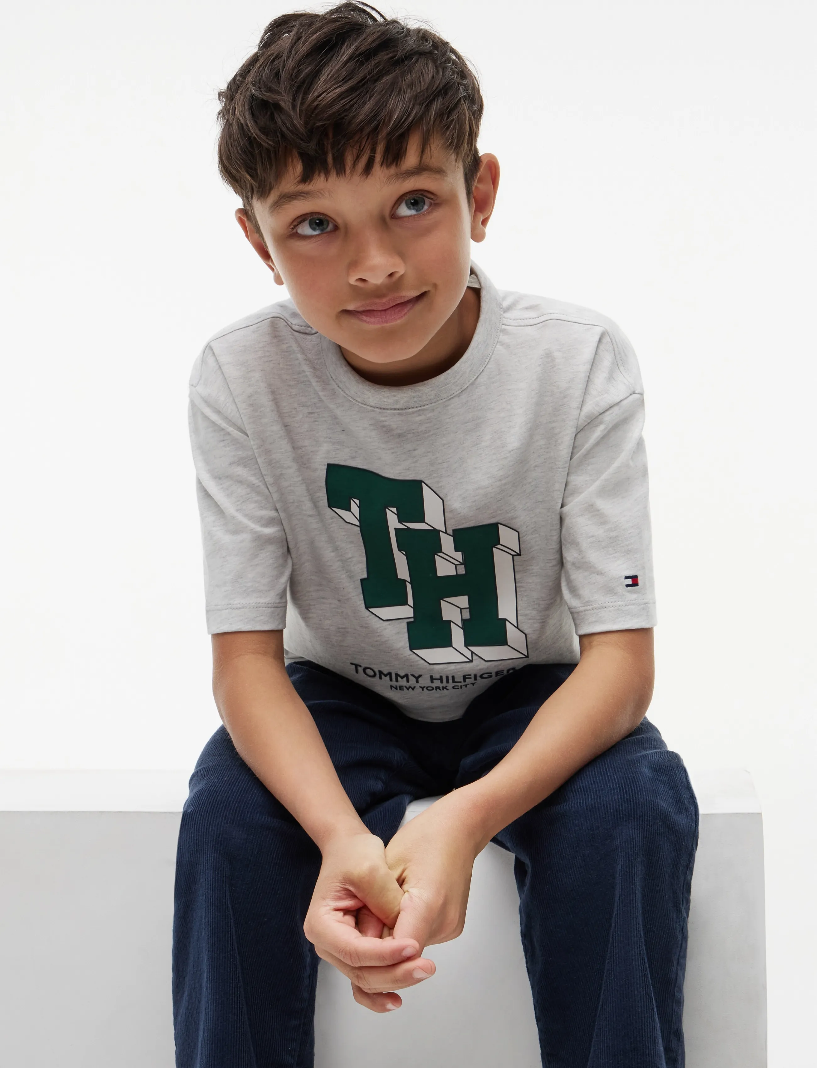 Tommy Hilfiger - TH LOGO TEE - kurzärmelige - heather grey - 3