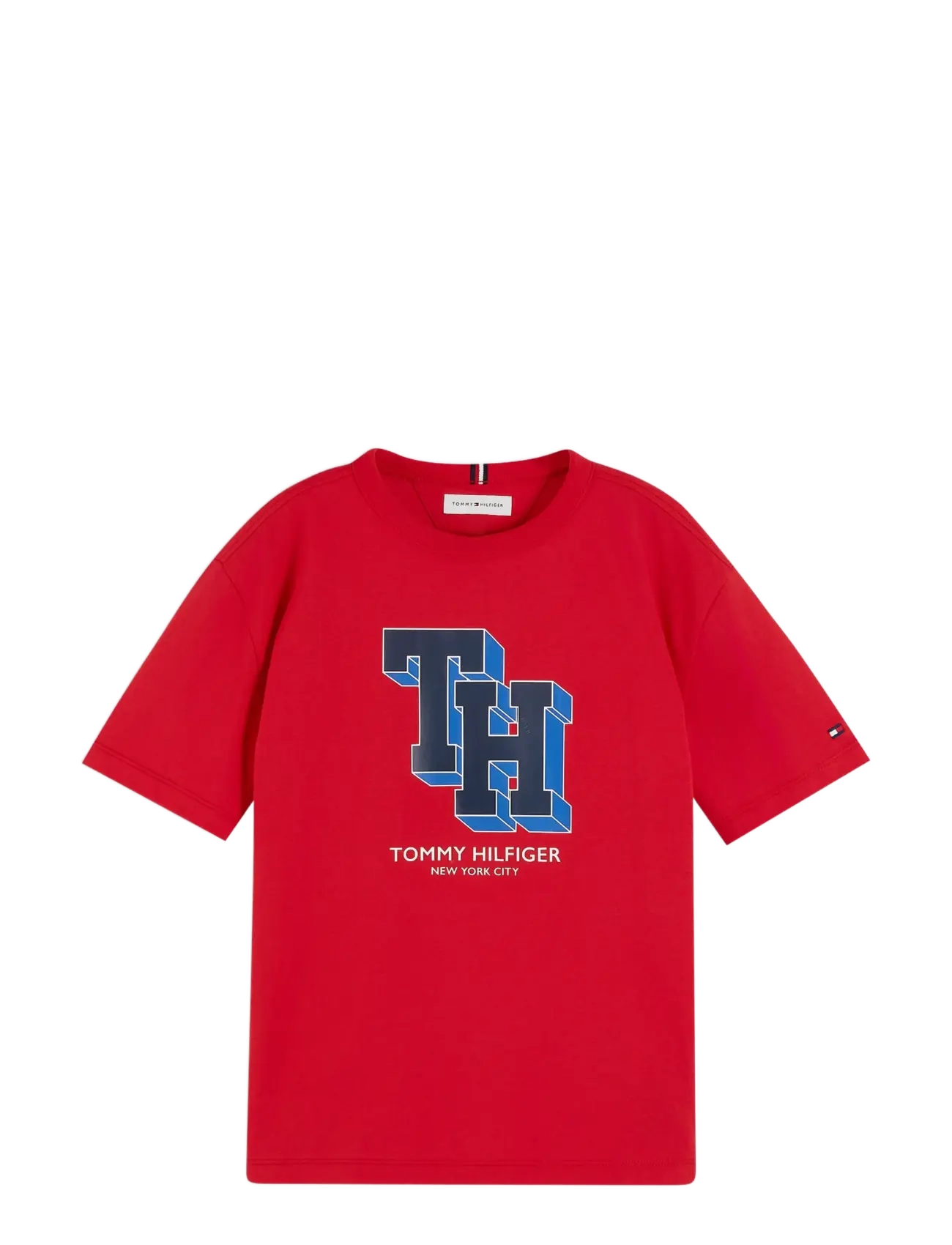 Tommy Hilfiger - TH LOGO TEE - kurzärmelige - red glare - 1