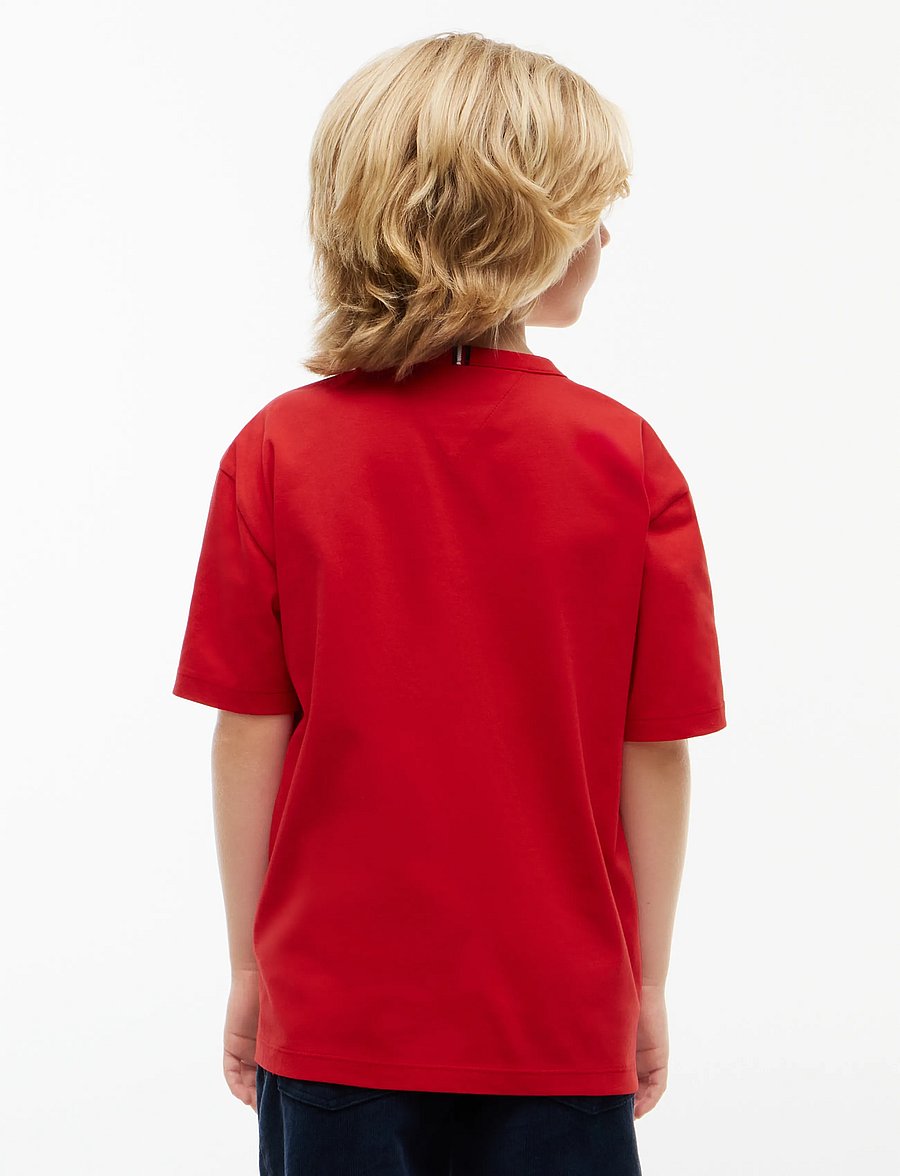 Tommy Hilfiger - TH LOGO TEE - kurzärmelige - red glare - 2