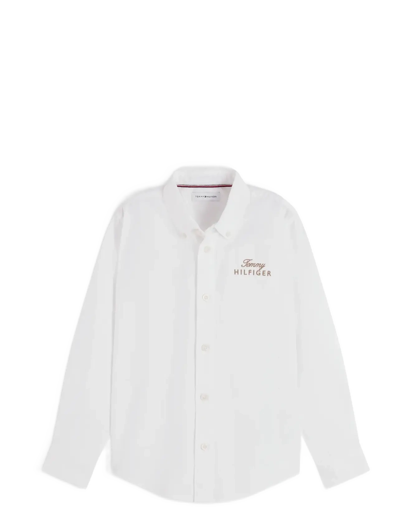 Tommy Hilfiger - TOMMY SCRIPT OXFORD SHIRT - langærmede skjorter - white - 1