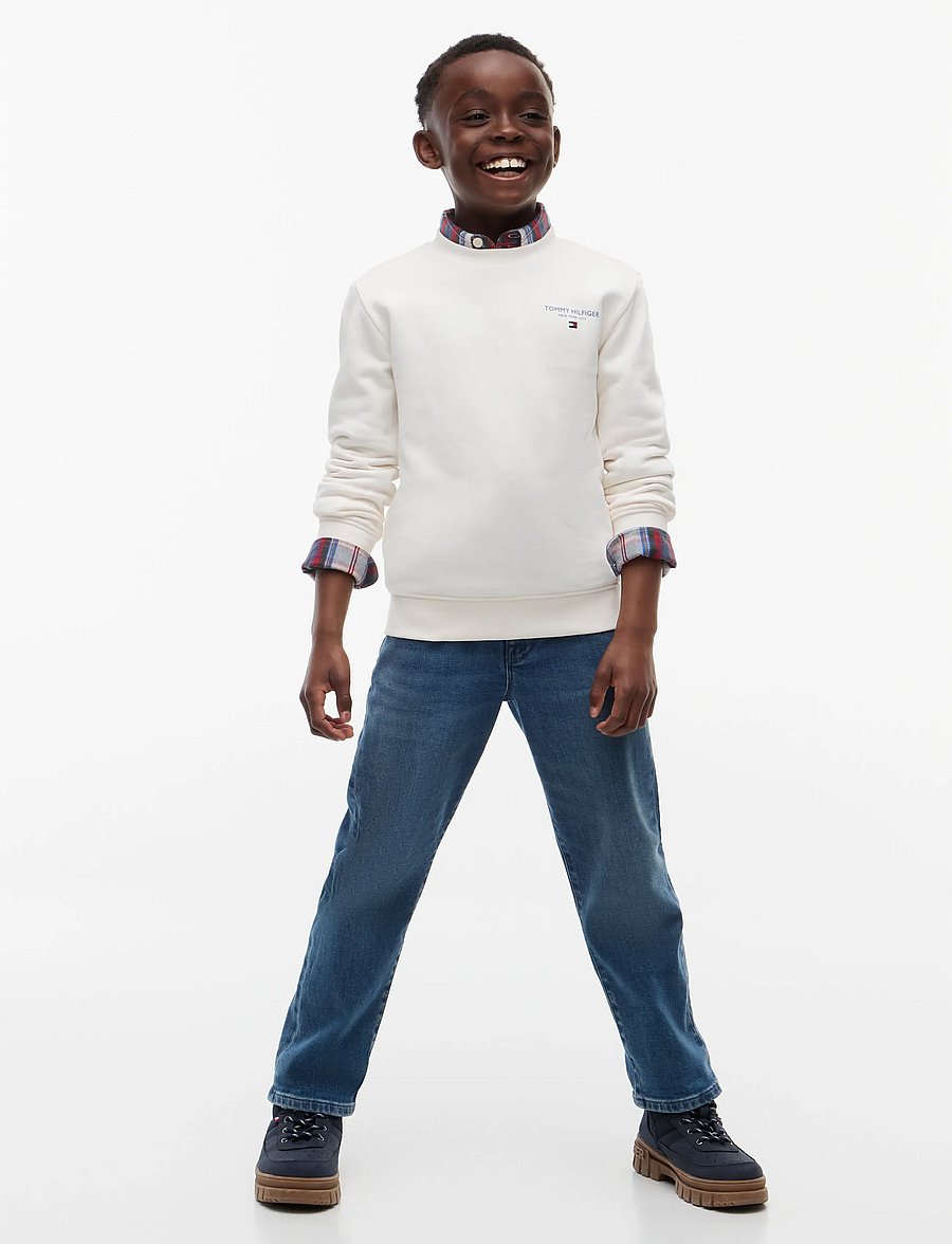 Tommy Hilfiger - ESSENTIAL LOGO SWEATSHIRT - sweatshirts - off white - 4