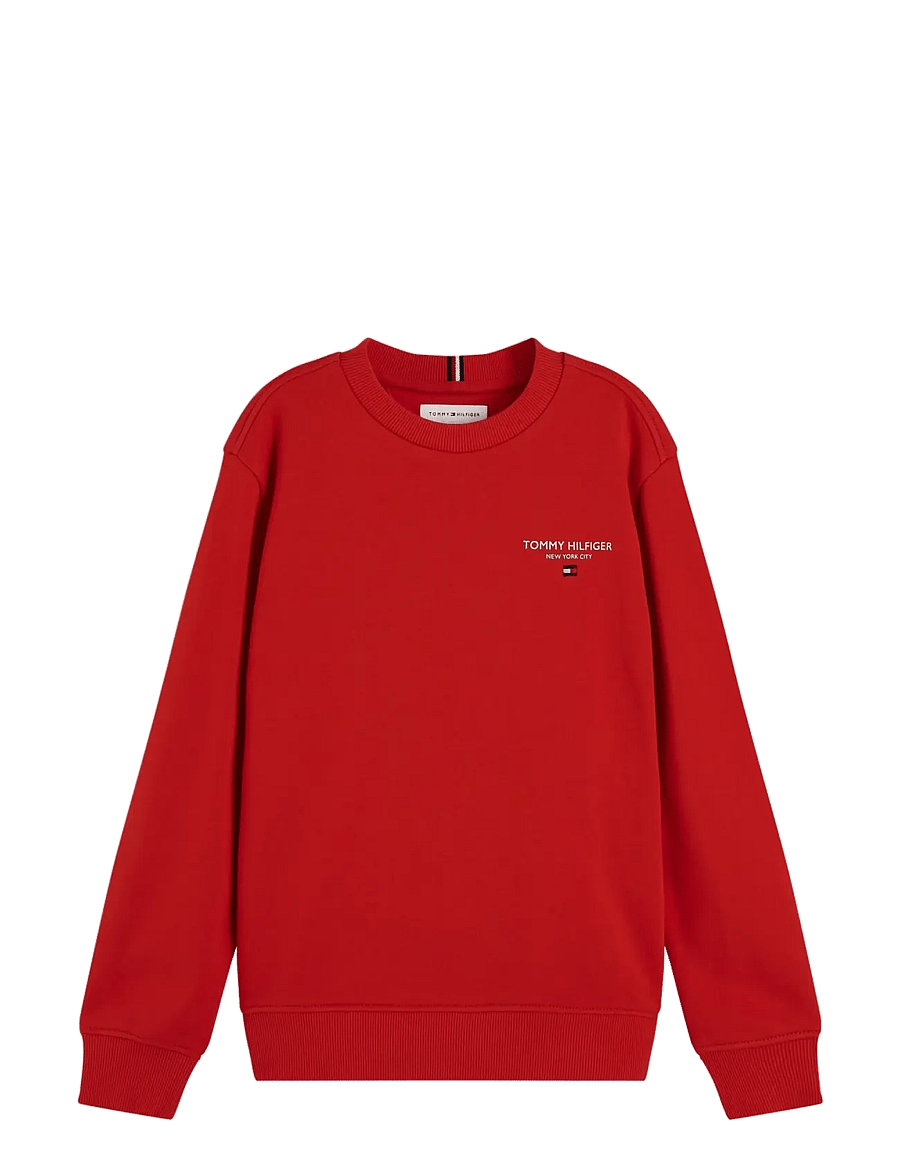 Tommy Hilfiger - ESSENTIAL LOGO SWEATSHIRT - sweatshirts - red glare - 1