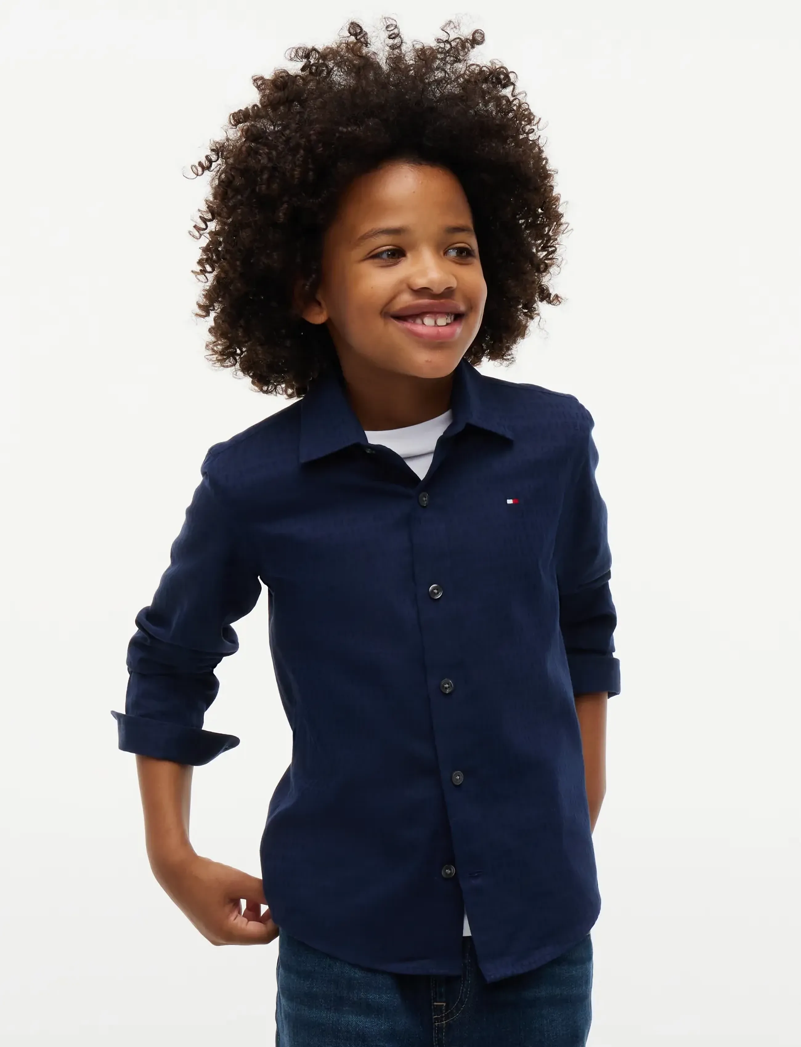 Tommy Hilfiger - DIWALI AOP JACQUARD SHIRT - carbon navy - 0