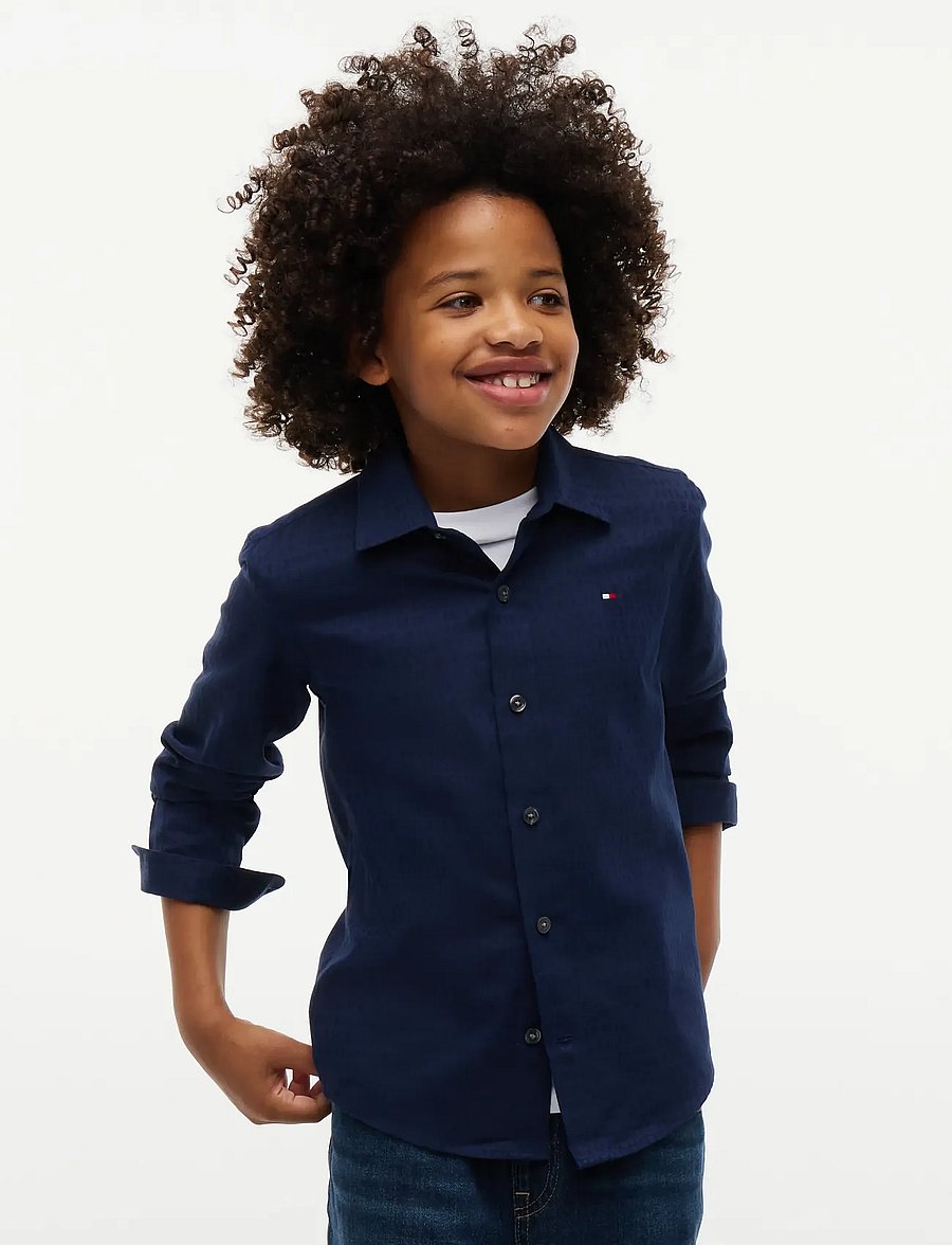 Tommy Hilfiger - DIWALI AOP JACQUARD SHIRT - carbon navy - 0