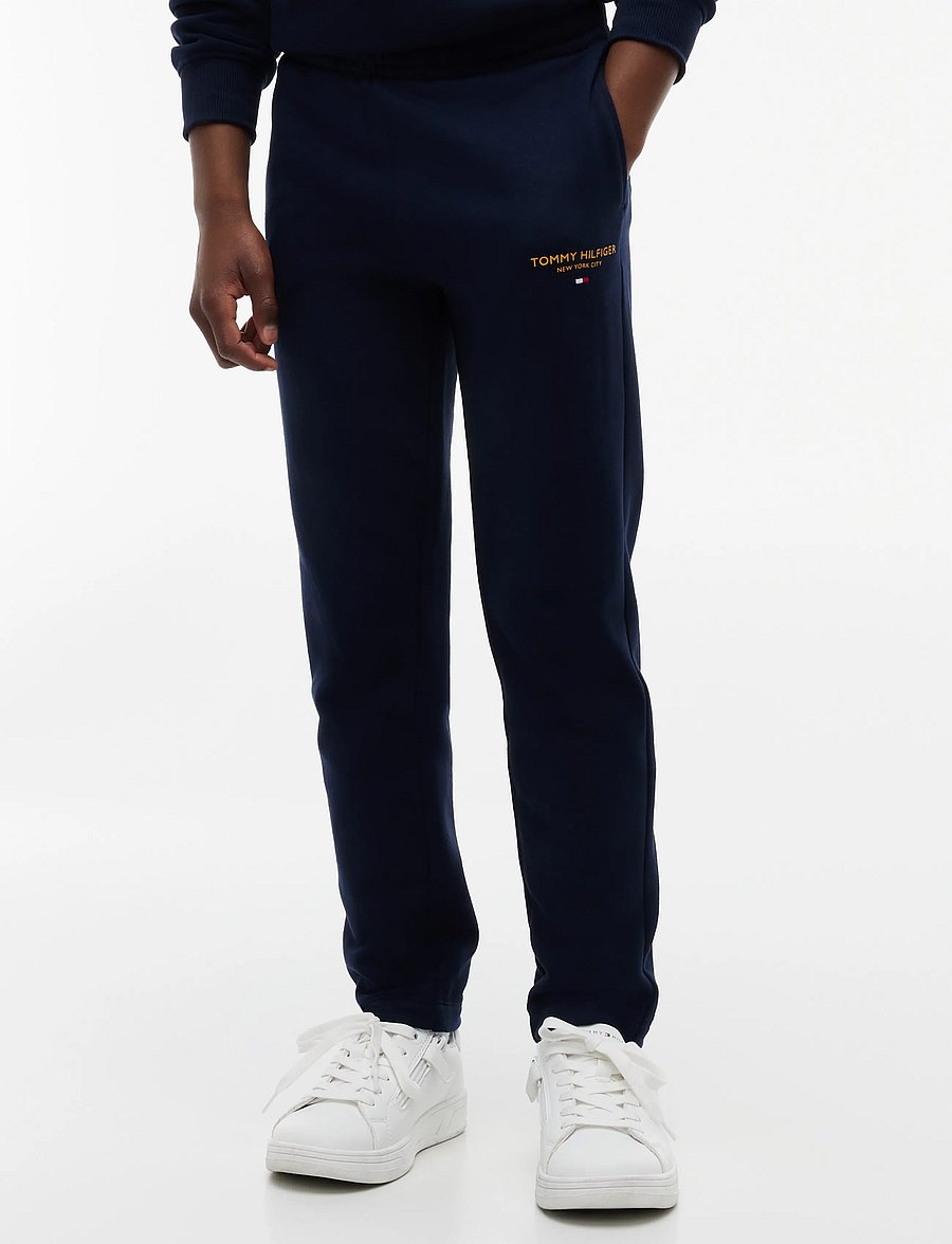 Tommy Hilfiger - ESSENTIAL LOGO SWEATPANT - dressipüksid - dark blue - 0
