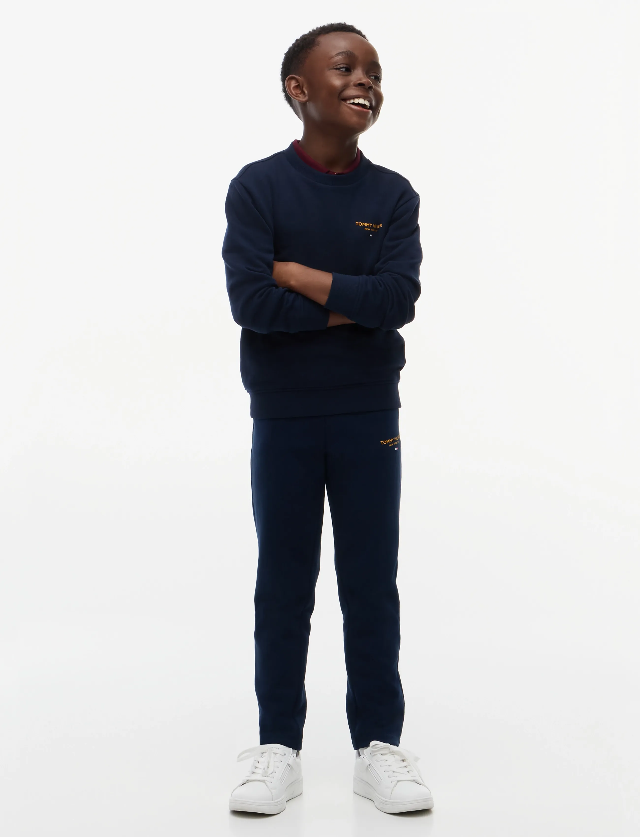 Tommy Hilfiger - ESSENTIAL LOGO SWEATPANT - dressipüksid - dark blue - 2