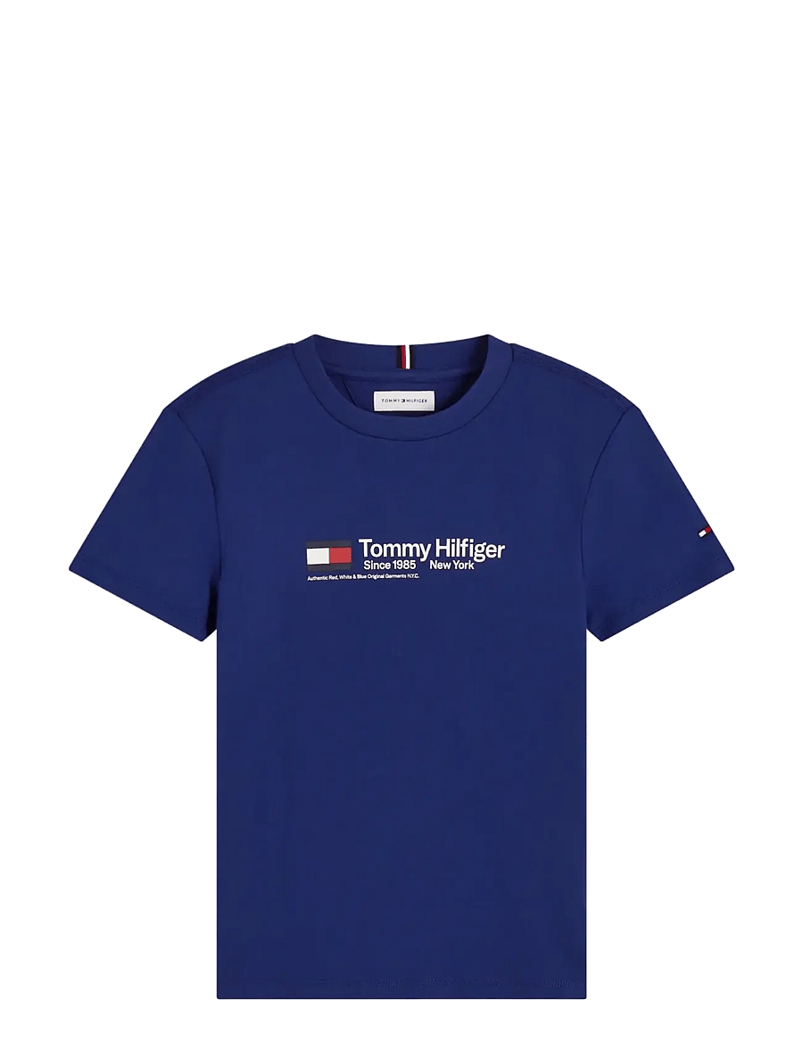 Tommy Hilfiger - BRAND LOVE WORDMARK TEE S/S - kurzärmelige - blue ink - 1