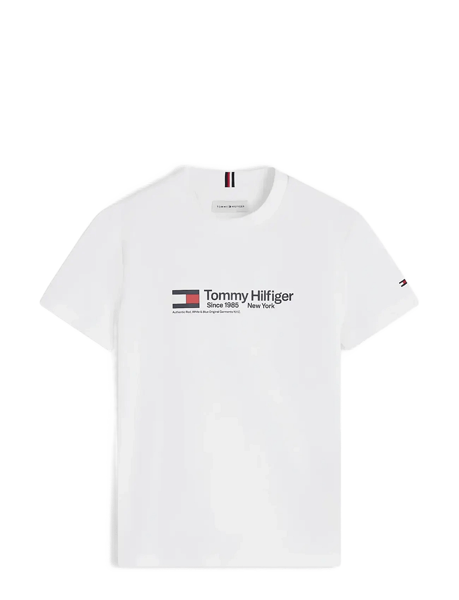 Tommy Hilfiger - BRAND LOVE WORDMARK TEE S/S - kurzärmelige - white - 1