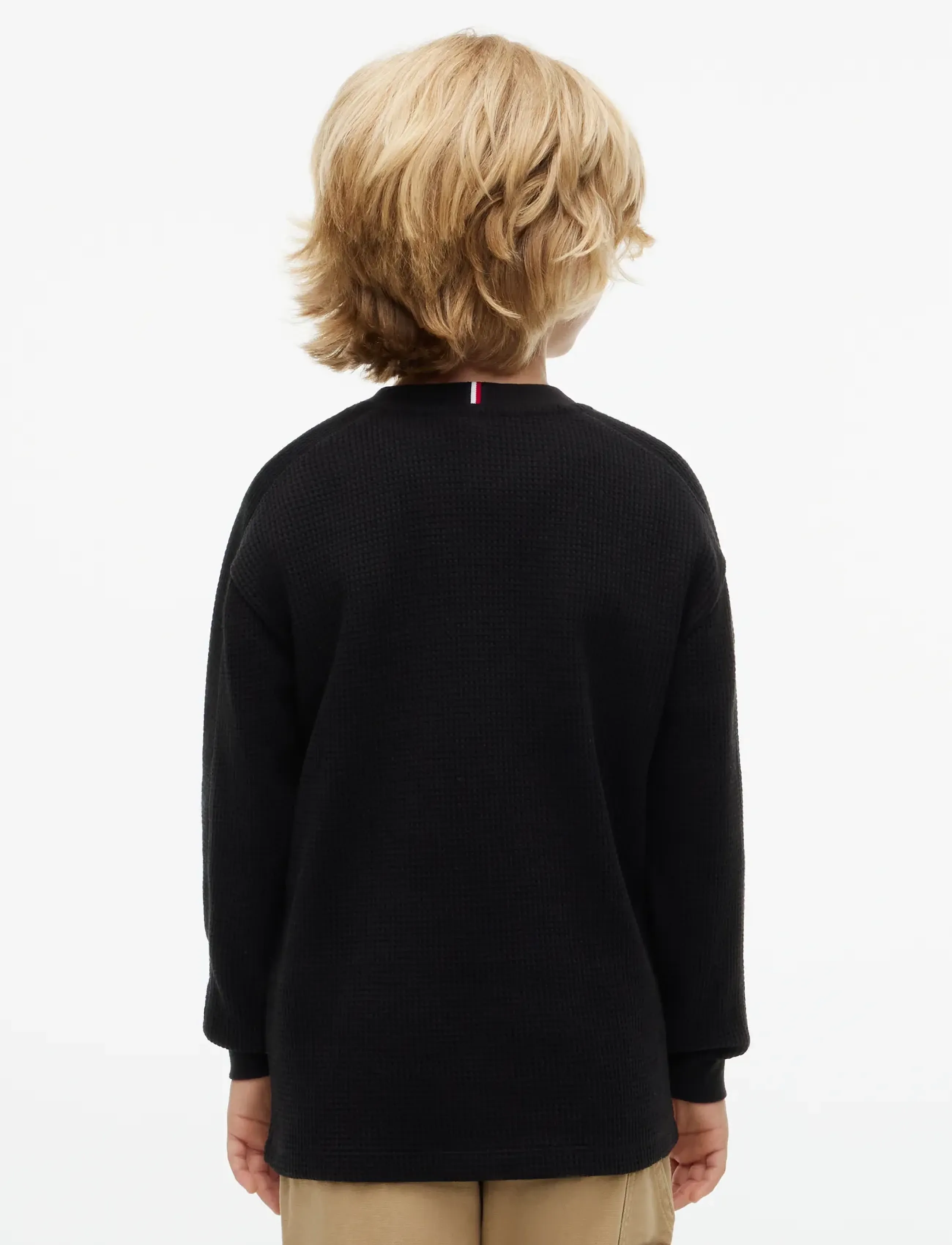 Tommy Hilfiger - ESSENTIAL WAFFLE LS - langärmelig - black - 2