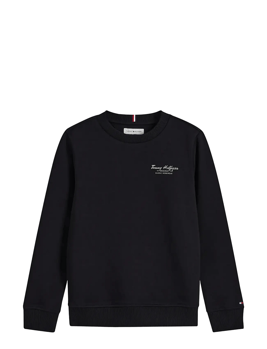 Tommy Hilfiger - ESSENTIAL SIGN OFF CREW - sweatshirts - black - 1