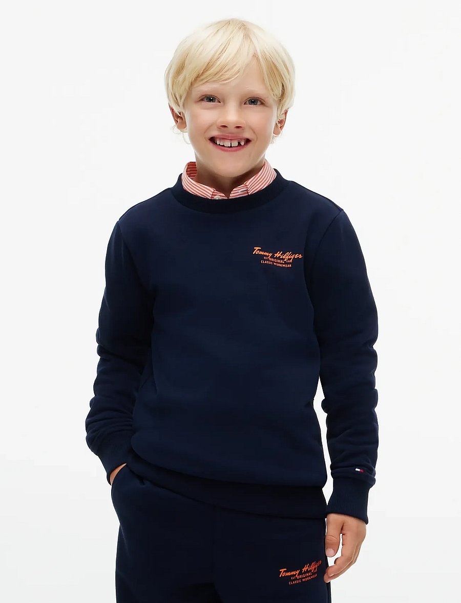 Tommy Hilfiger - ESSENTIAL SIGN OFF CREW - sweatshirts - dark blue - 0