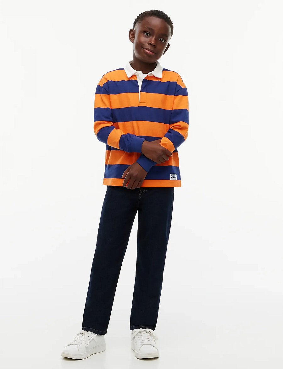 Tommy Hilfiger - STRIPED RUGBY LS - long-sleeved polos - blue ink stripes - 4