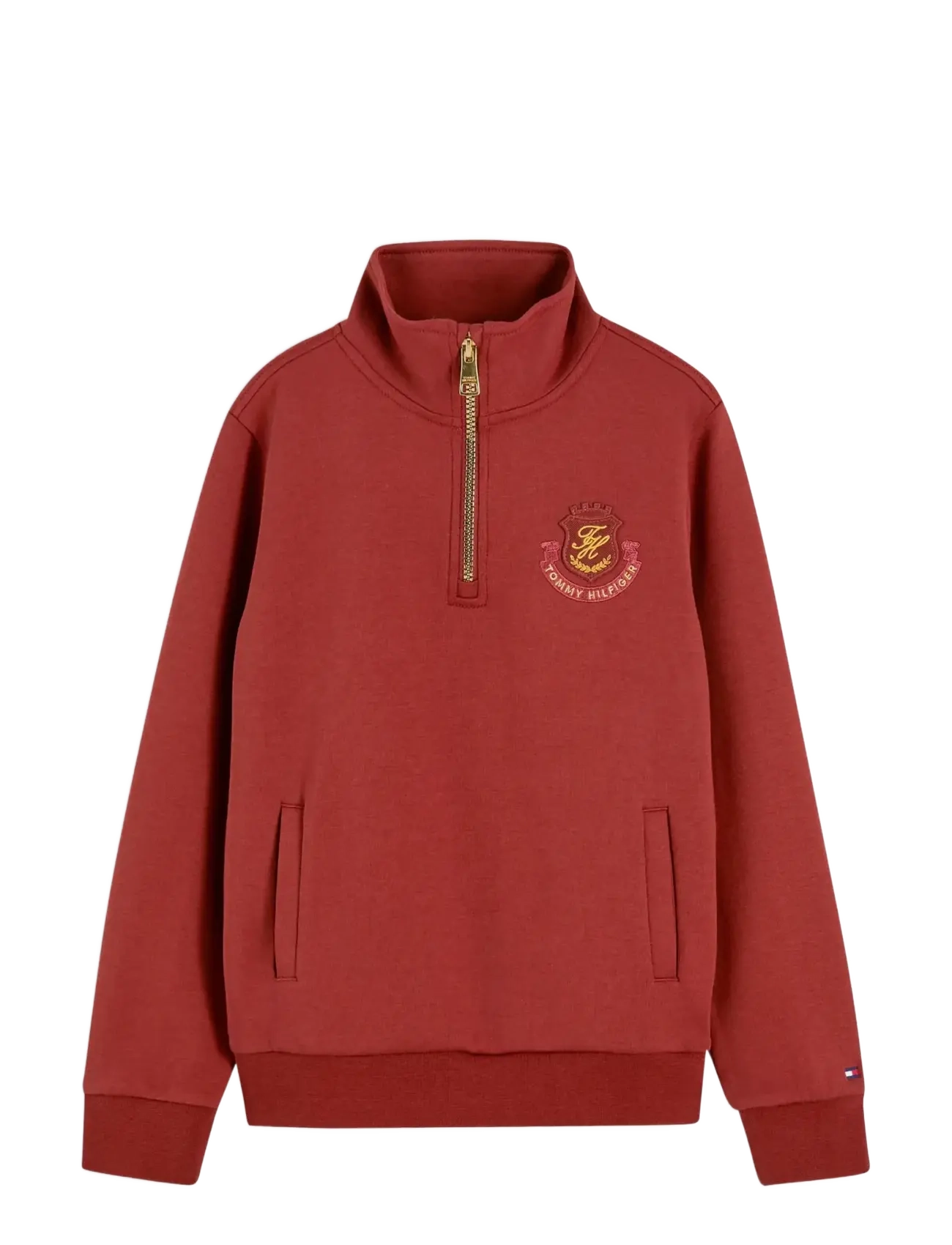 Tommy Hilfiger DIWALI GRAPHIC 1/4 ZIP - Kleidung - DEEP SIENNA / burgundy