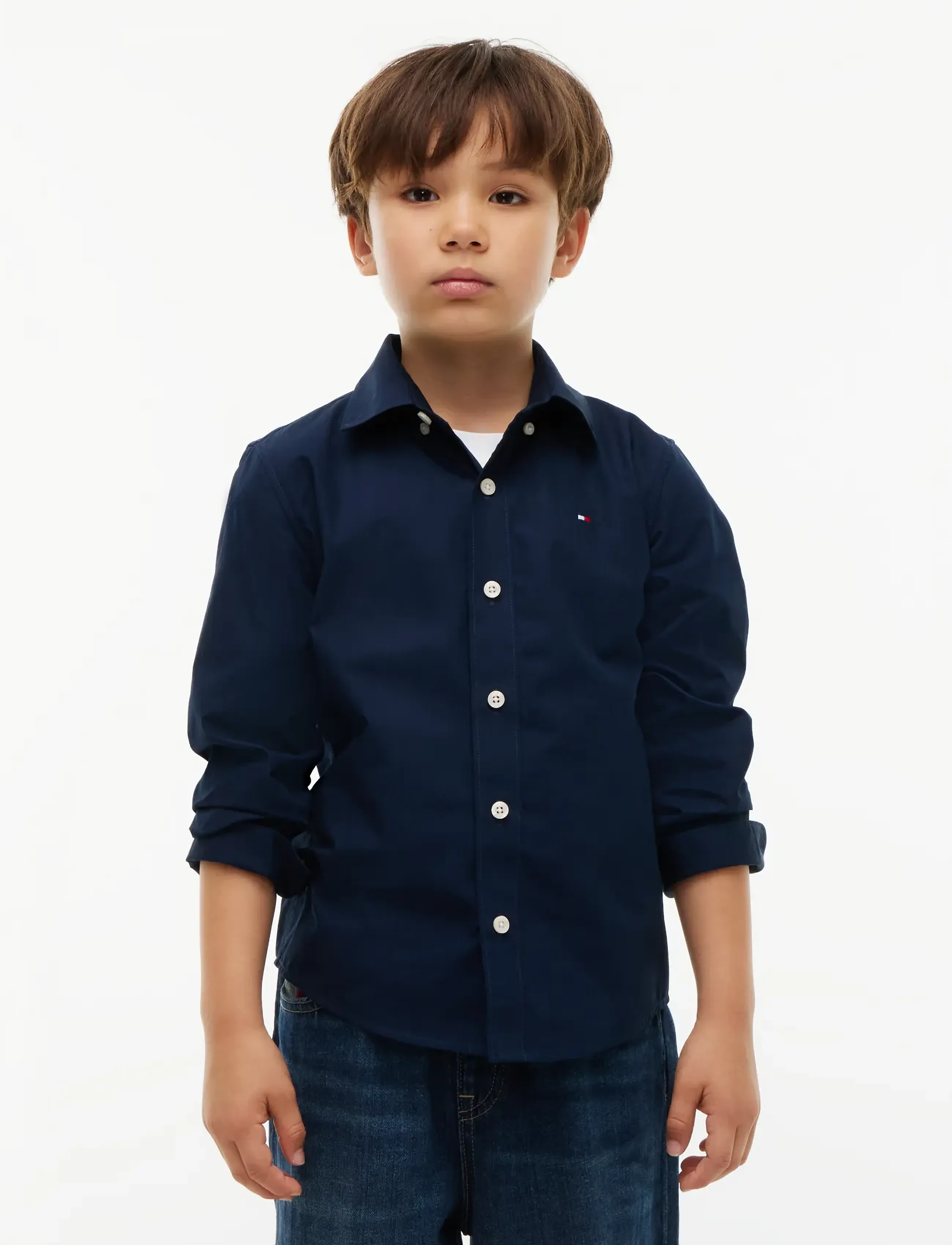 Tommy Hilfiger NON IRON SHIRT - Langärmlige Hemden - DARK BLUE / navy