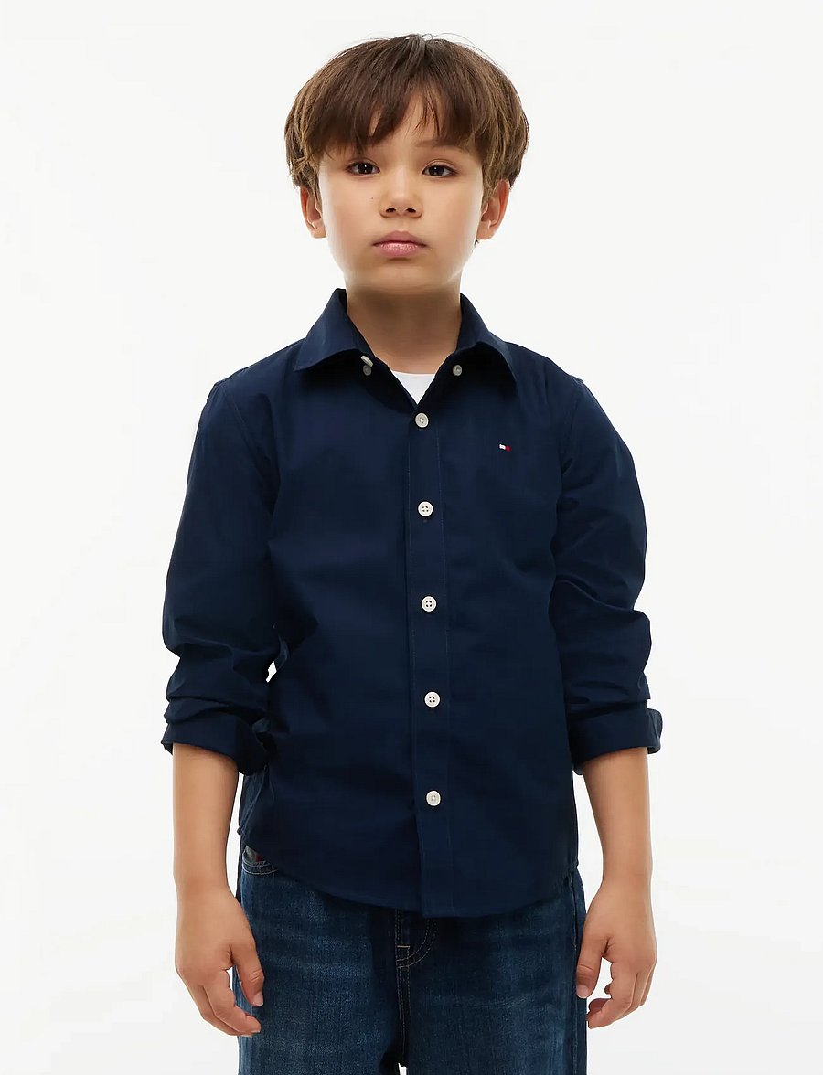 Tommy Hilfiger - NON IRON SHIRT - langärmlige hemden - dark blue - 0
